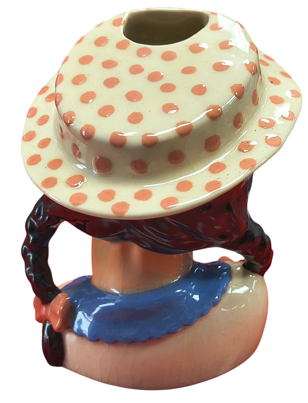 1950 Ceramic Arts Studio Becky Head Vase Flower Vase 5.5" image 2