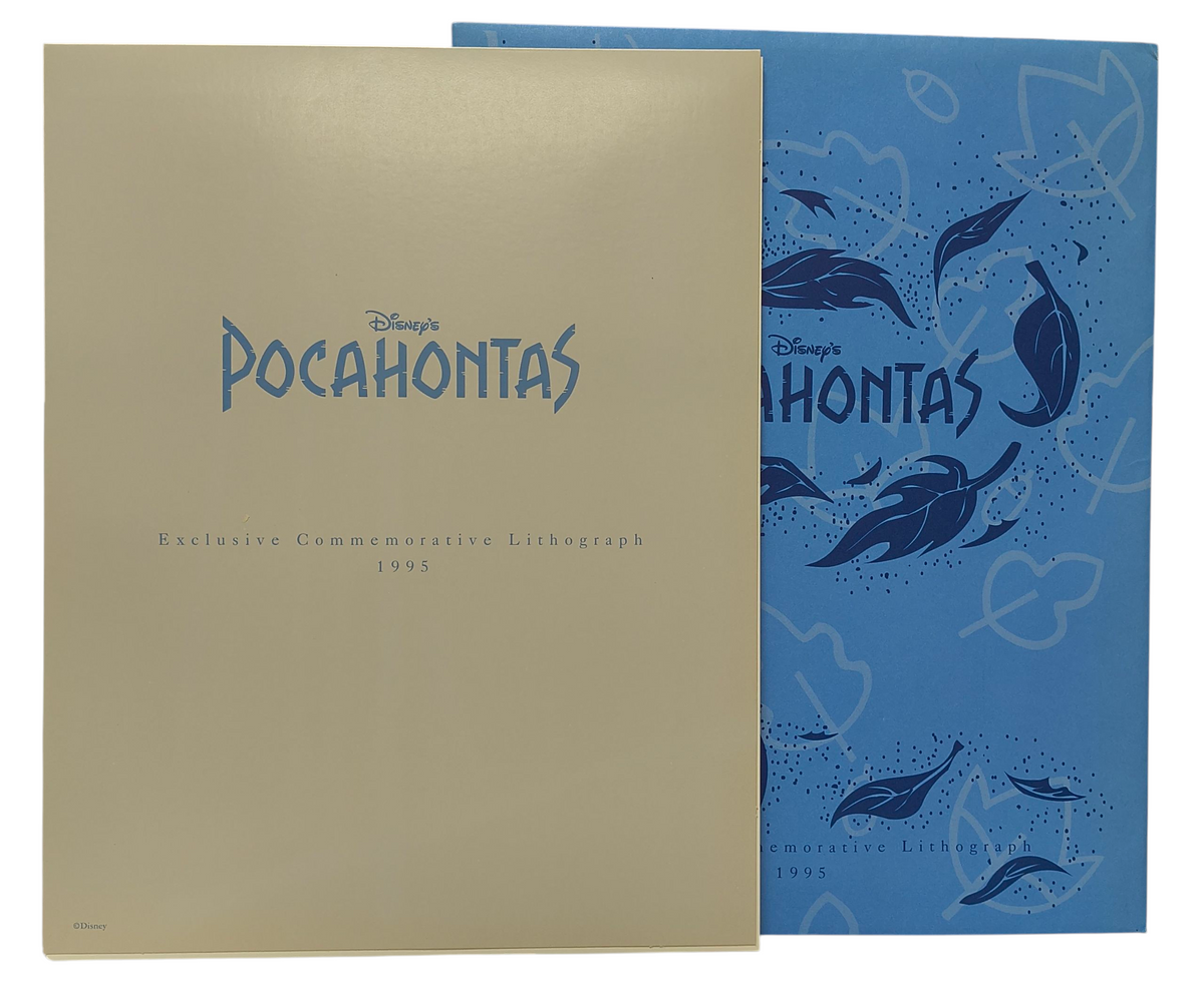 1995 Disney Store Pocahontas Movie Commemorative Lithograph Print 11x14 & Sleeve image 2