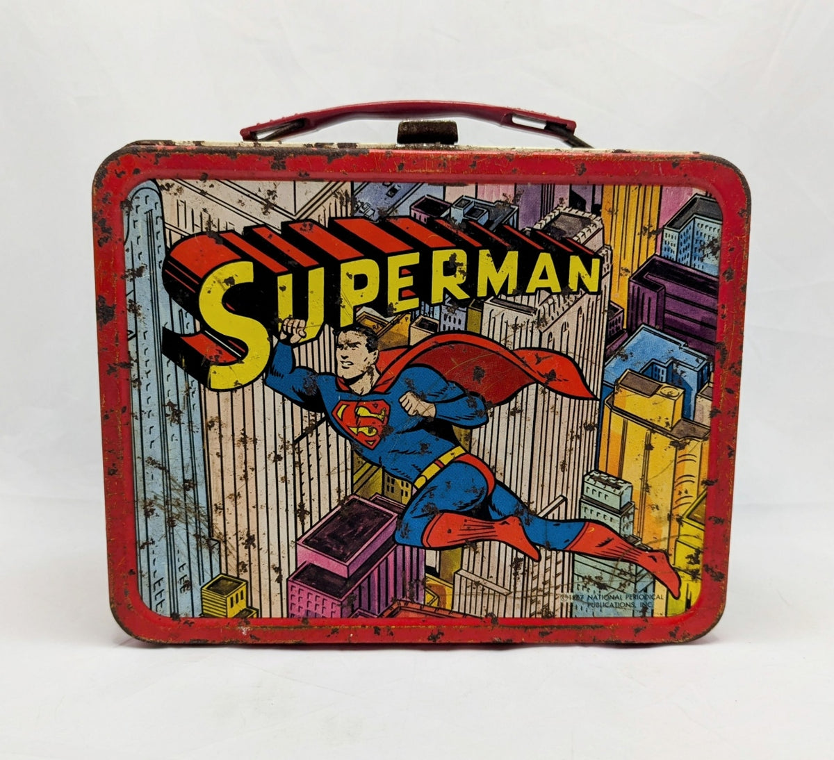 1967 National Periodical Publications Superman Metal Lunchbox & Thermos image 2