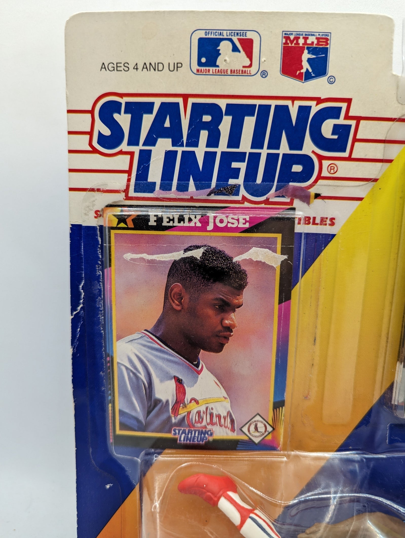 1991 Kenner Starting Lineup Felix Jose St. Louis Cardinals Baseball Figure image 3