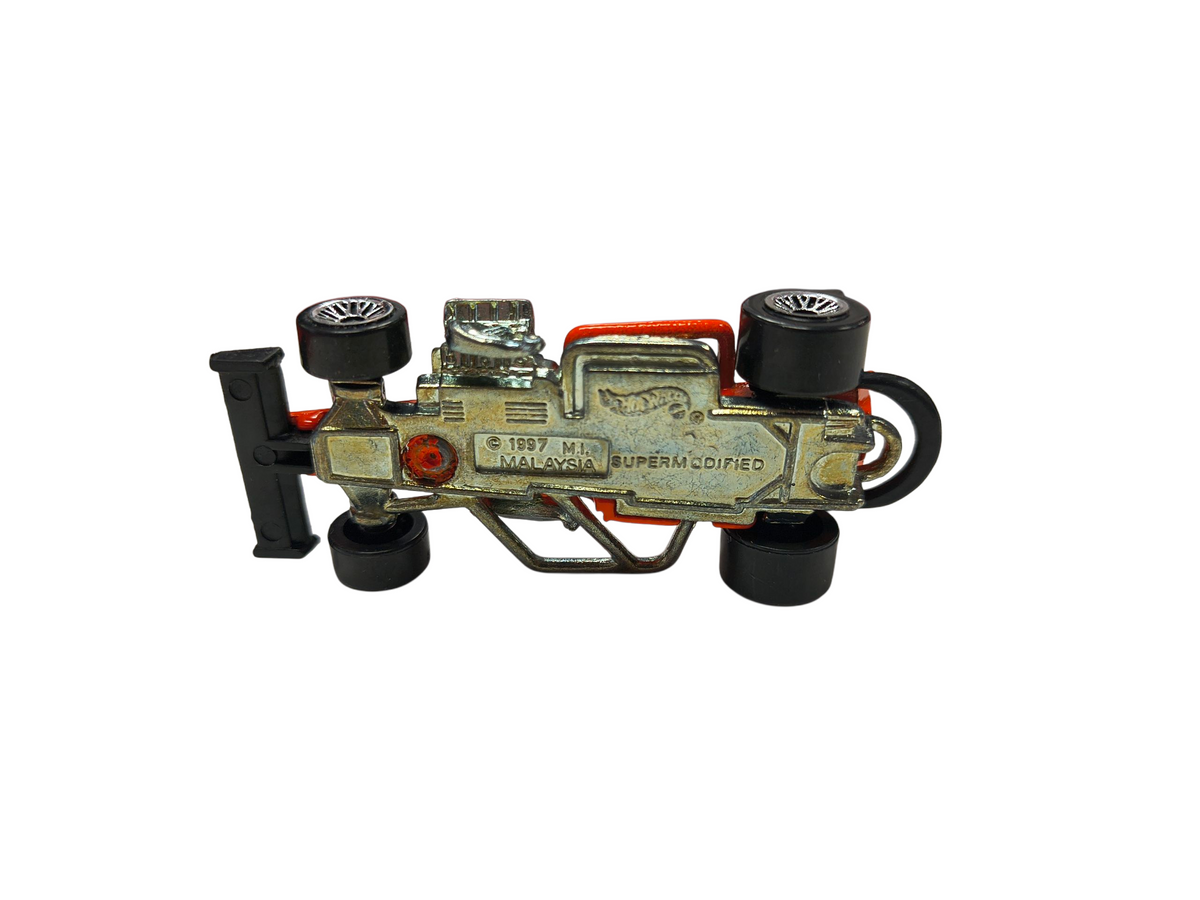 1997 Mattel Hot Wheels Supermodified Super Modified Orange Rare Racing Car image 3