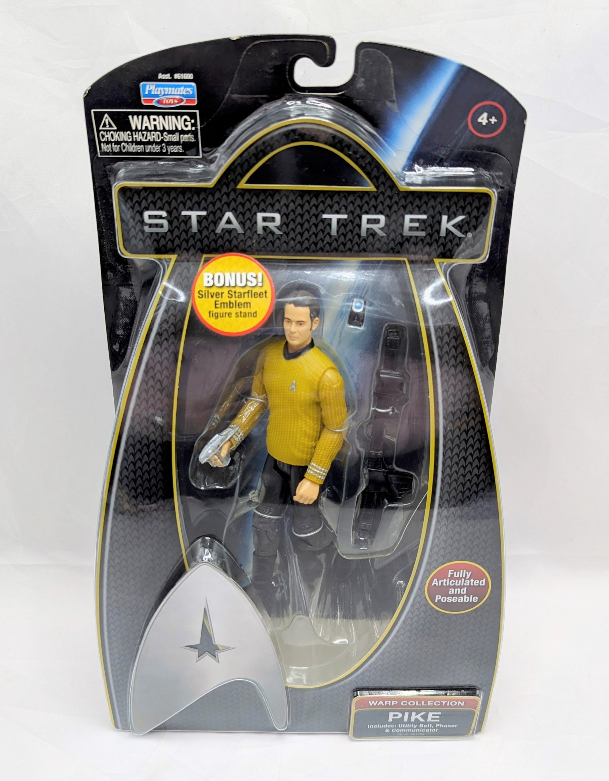 2009 Playmates Star Trek Warp Collection Pike Action Figure & Accessories