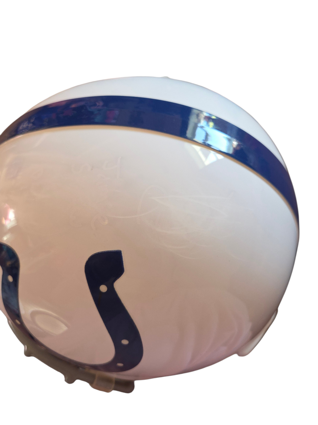 Riddell Speed Indianapolis COLTS Youth Size Replica Throwback Football Helmet image 8