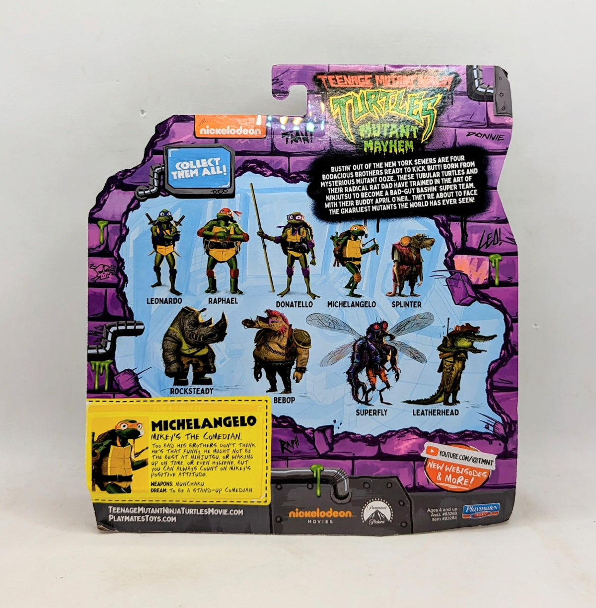 Playmates Teenage Mutant Ninja Turtles: Mutant Mayhem Michelangelo Action Figure image 2