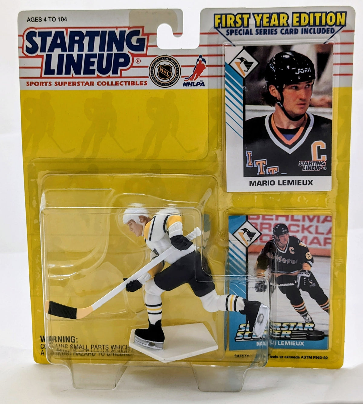 1993 Starting Lineup Mario Lemieux Pittsburgh Penguins Hockey Figure