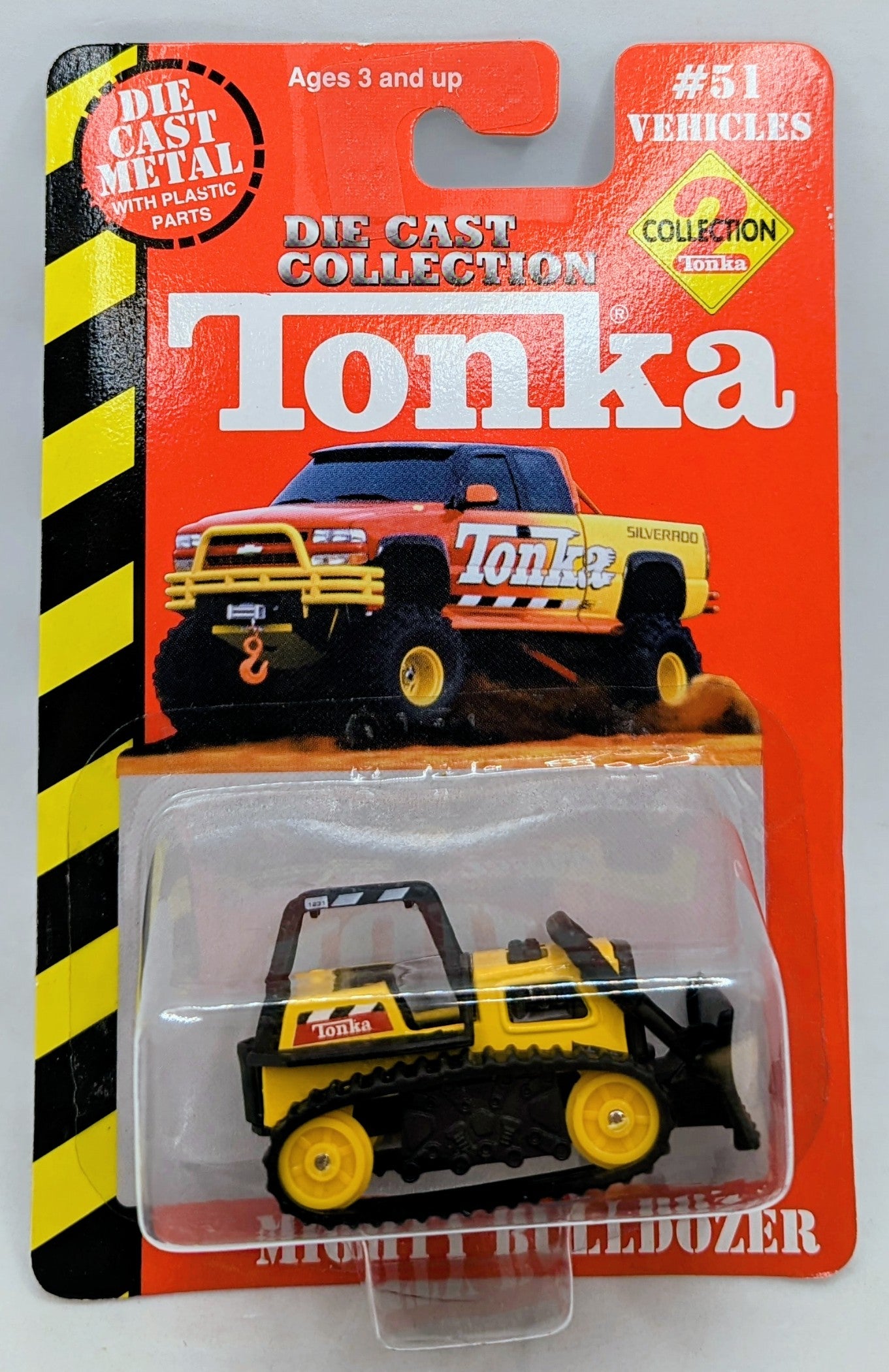 2000 Maisto Tonka Mighty Bulldozer #51 1:64 Scale Diecast