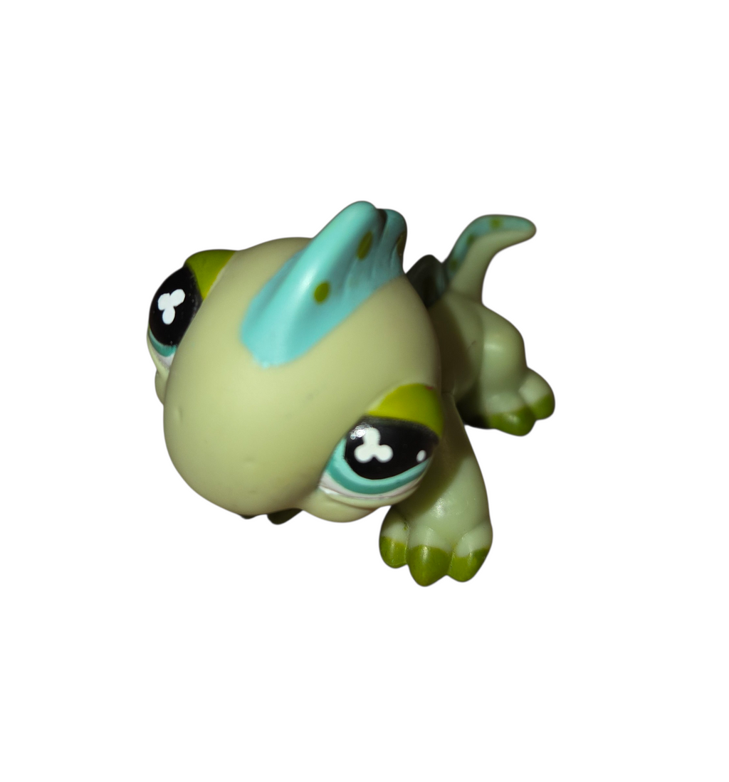 2008 Hasbro Littlest Pet Shop #499 Iguana Lizard with Blue Eyes image 2