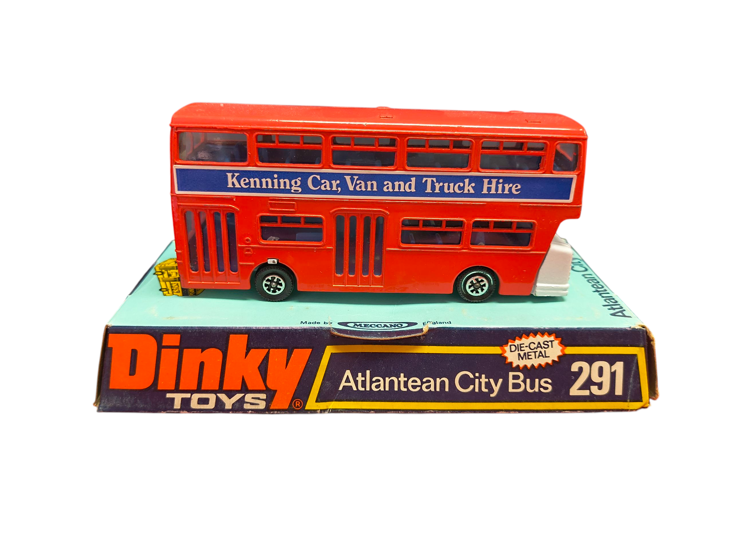1974 Dinky Toys #291 Atlantean City Bus Kenning Car Van And Truck Hire