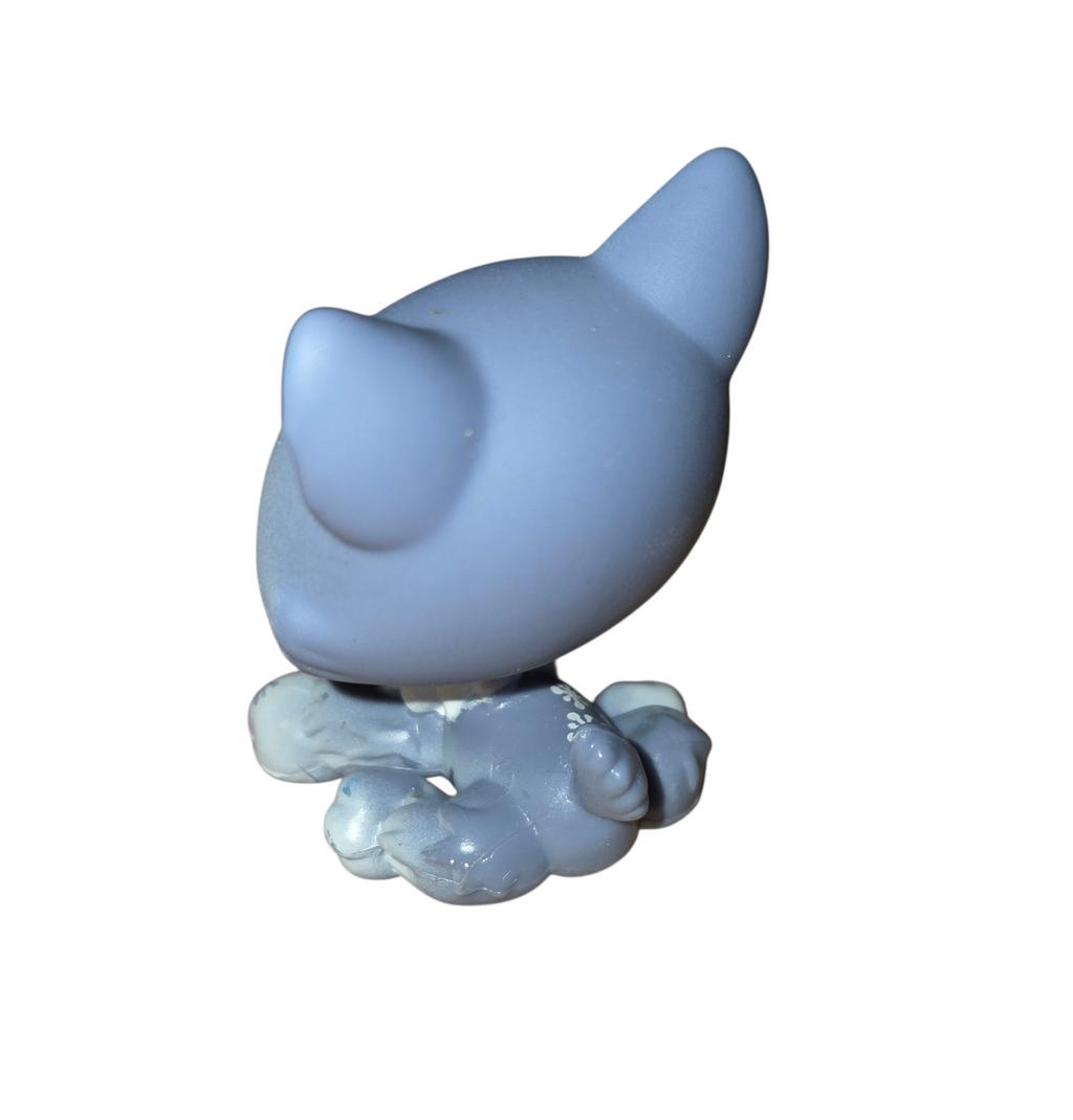 2010 Hasbro Littlest Pet Shop LPS Blythe Husky #1617 Snowflake Polka Dot Ears image 2