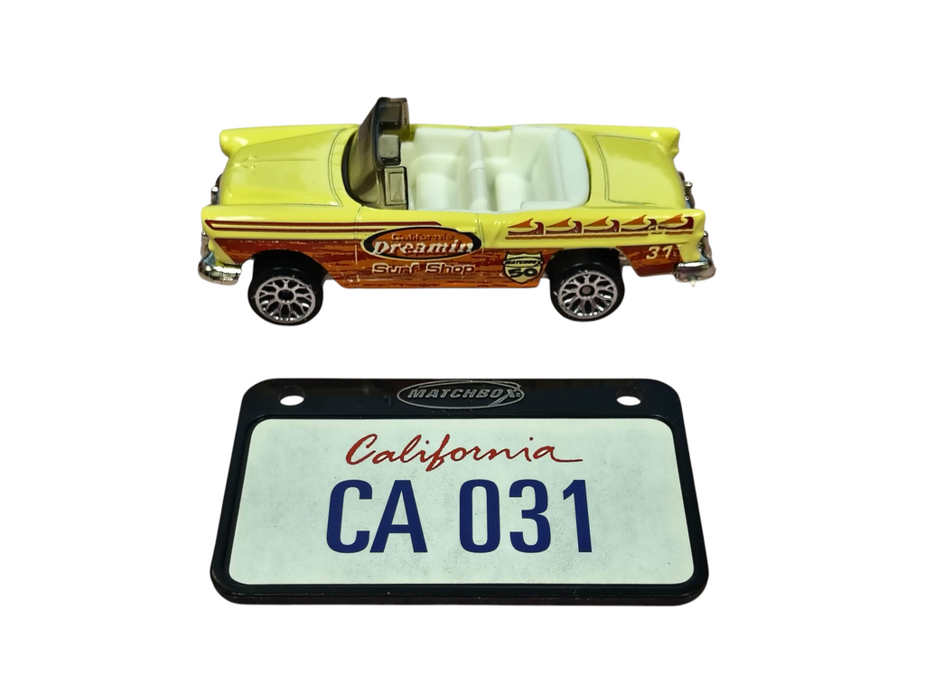 1998 Matchbox California Dreamin' Surf Shop 1955 Chevrolet Bel Air Convertible image 2