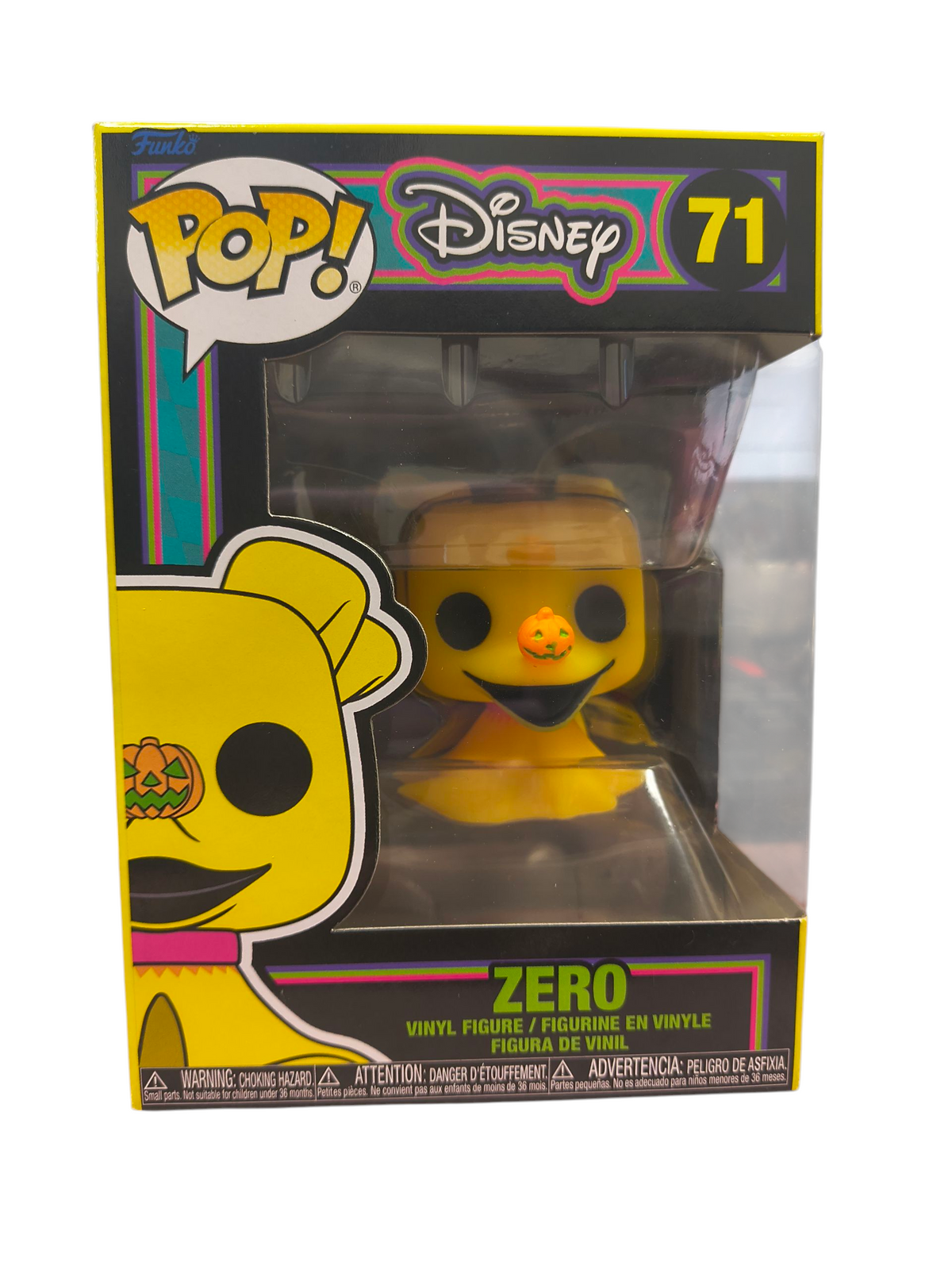 Funko Pop! Disney Nightmare Before Christmas Zero #71 Black Light
