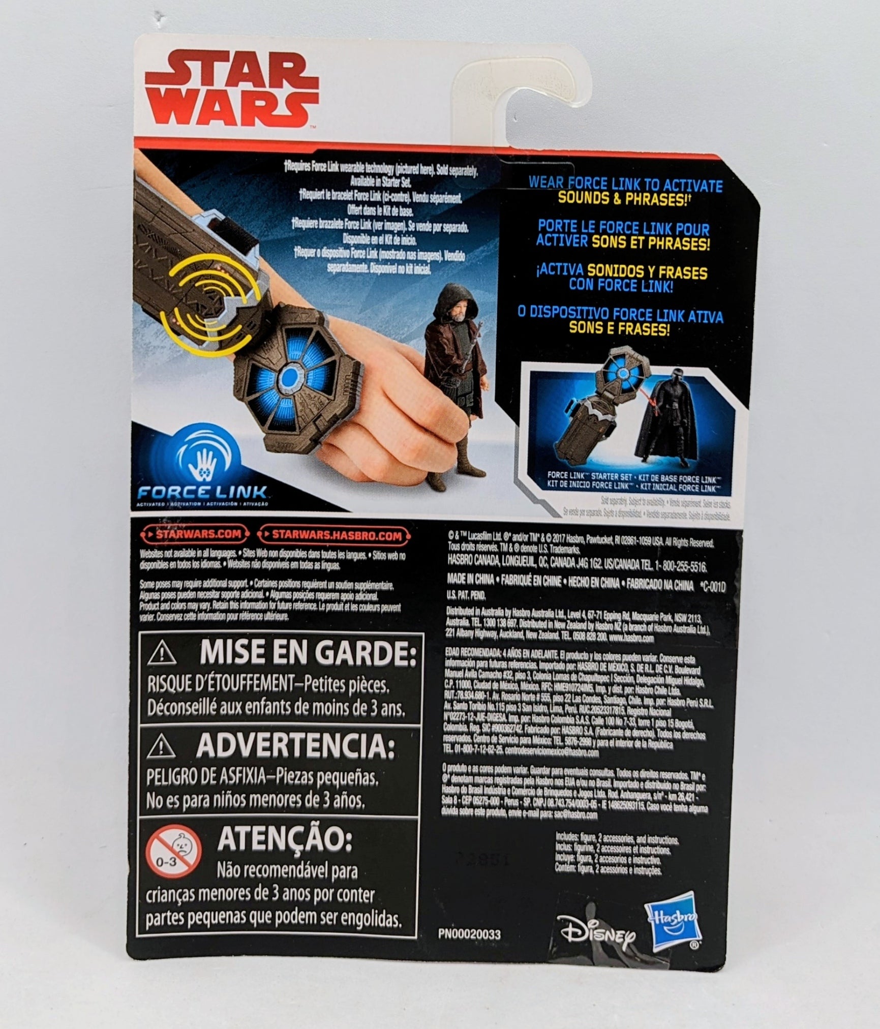 Star Wars Force Link Luke Skywalker (Jedi Exile) 3.75 Figure The Last Jedi image 2