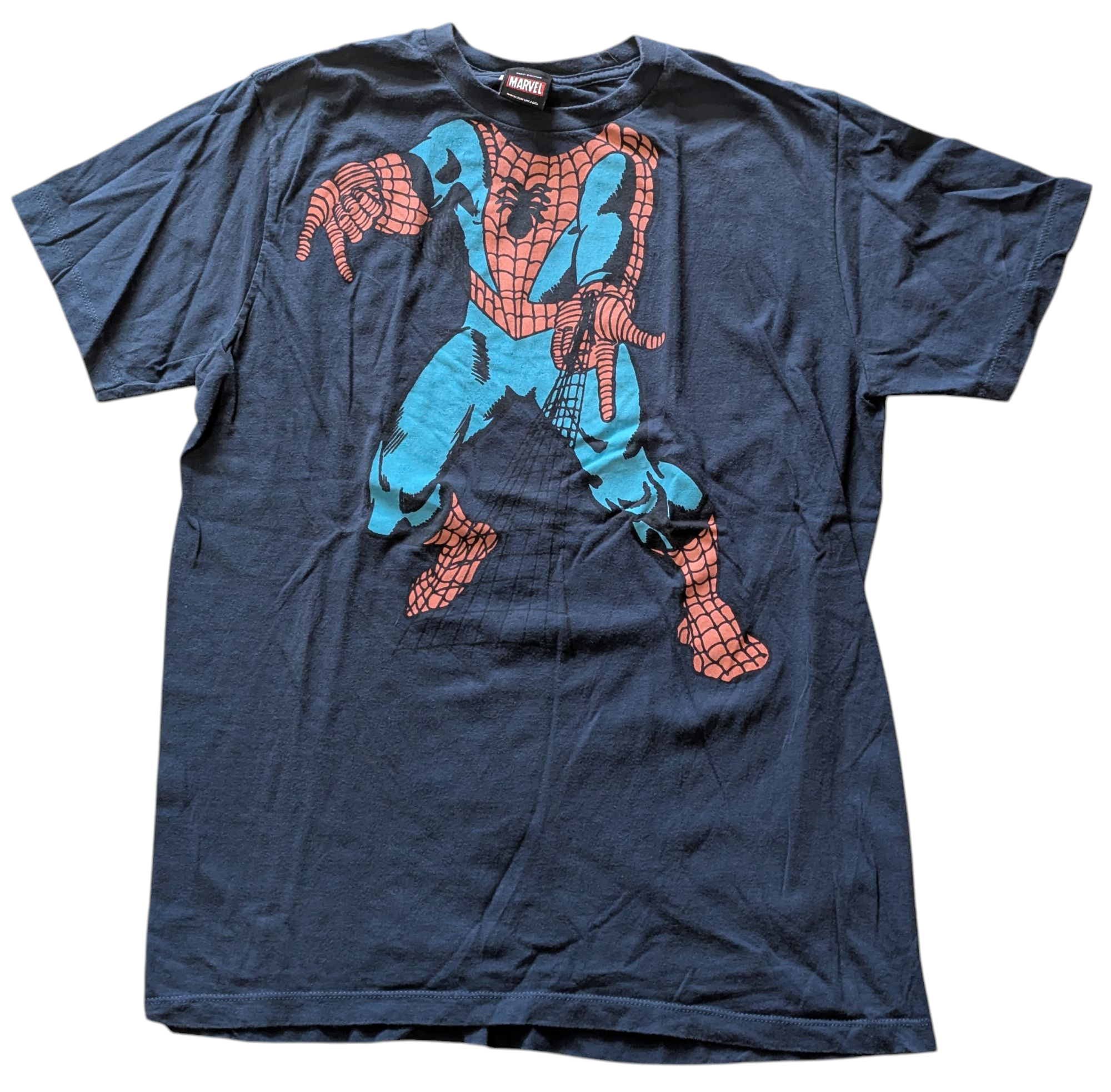 Marvel Mad Engine Spider-Man Character Body Costume T-Shirt Size Large