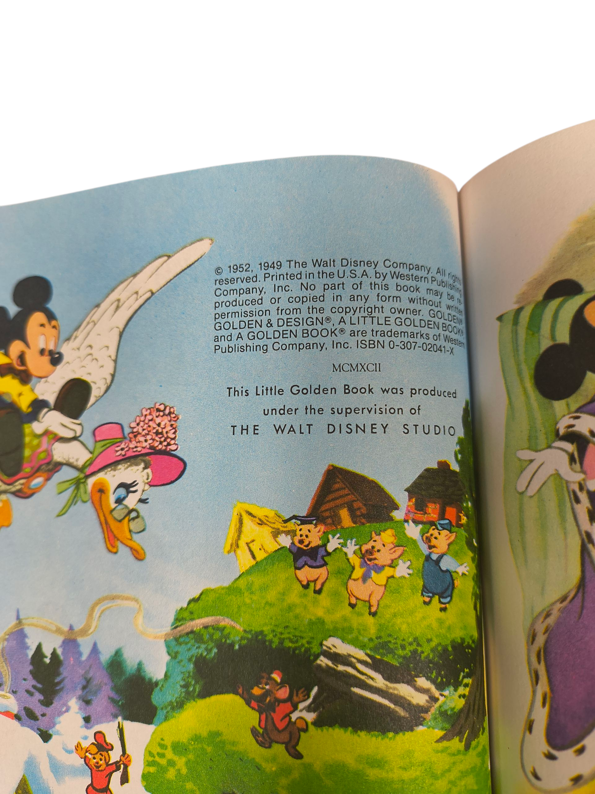 1952 A Little Golden Book: Walt Disney's Mother Goose Hardcover image 3