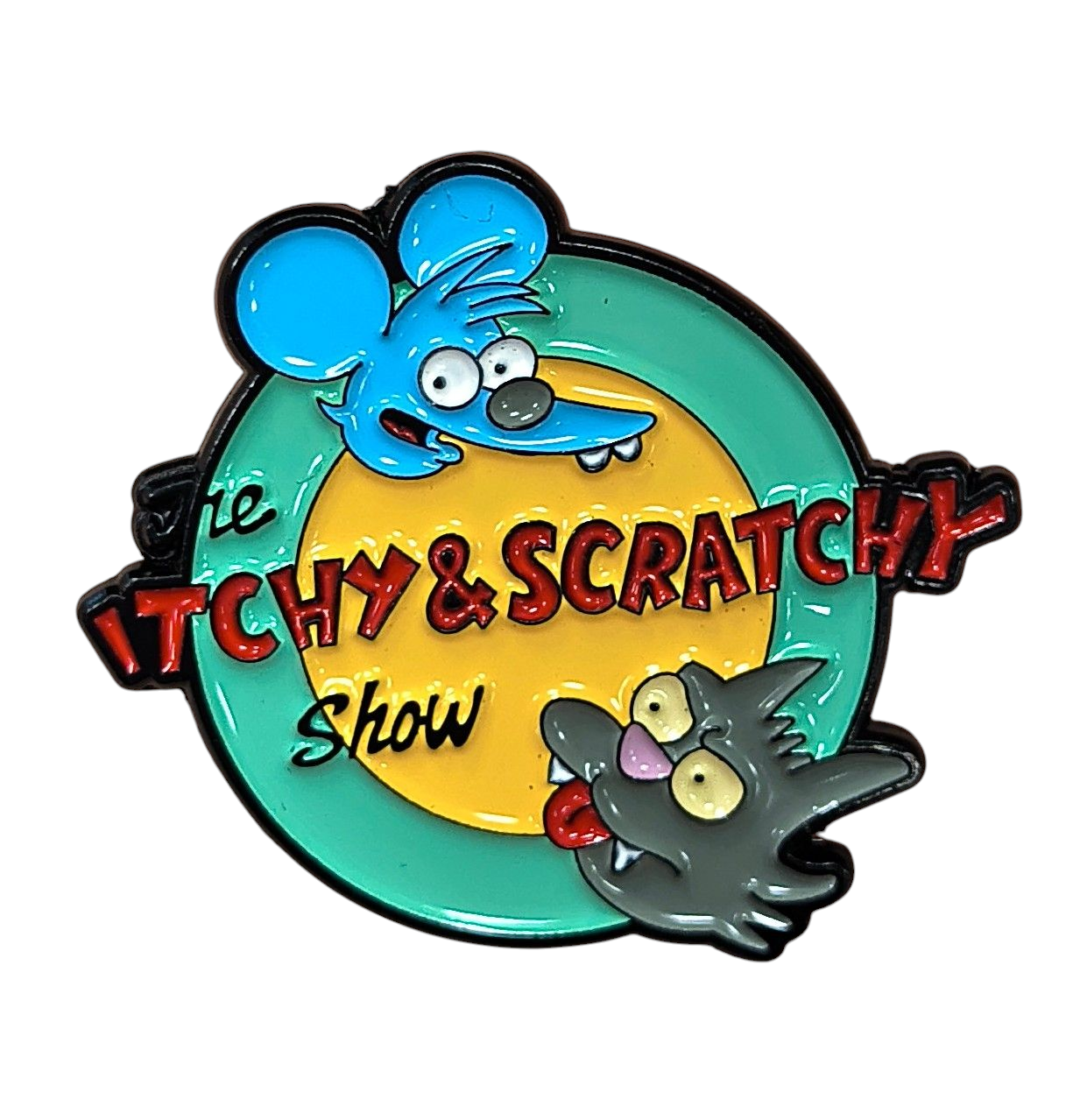 The Simpsons The Itchy & Scratchy Show Enamel Pin