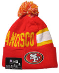 New Era 2024 NFL Sideline Tech San Francisco 49ers Knit Hat with Pom