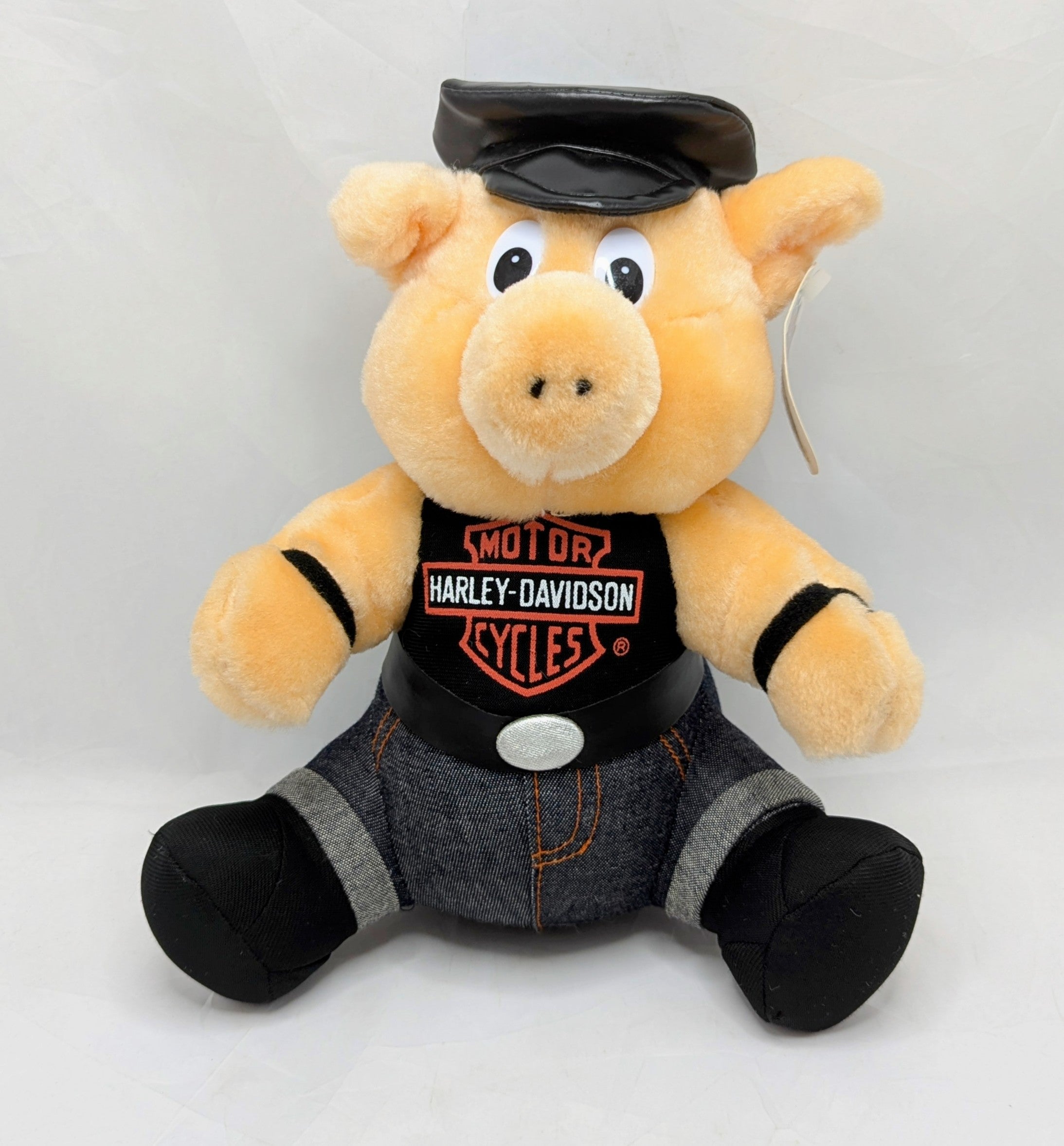 1998 Play By Play Harley Davidson Biker Pig Hog Stuffed Animal 10"