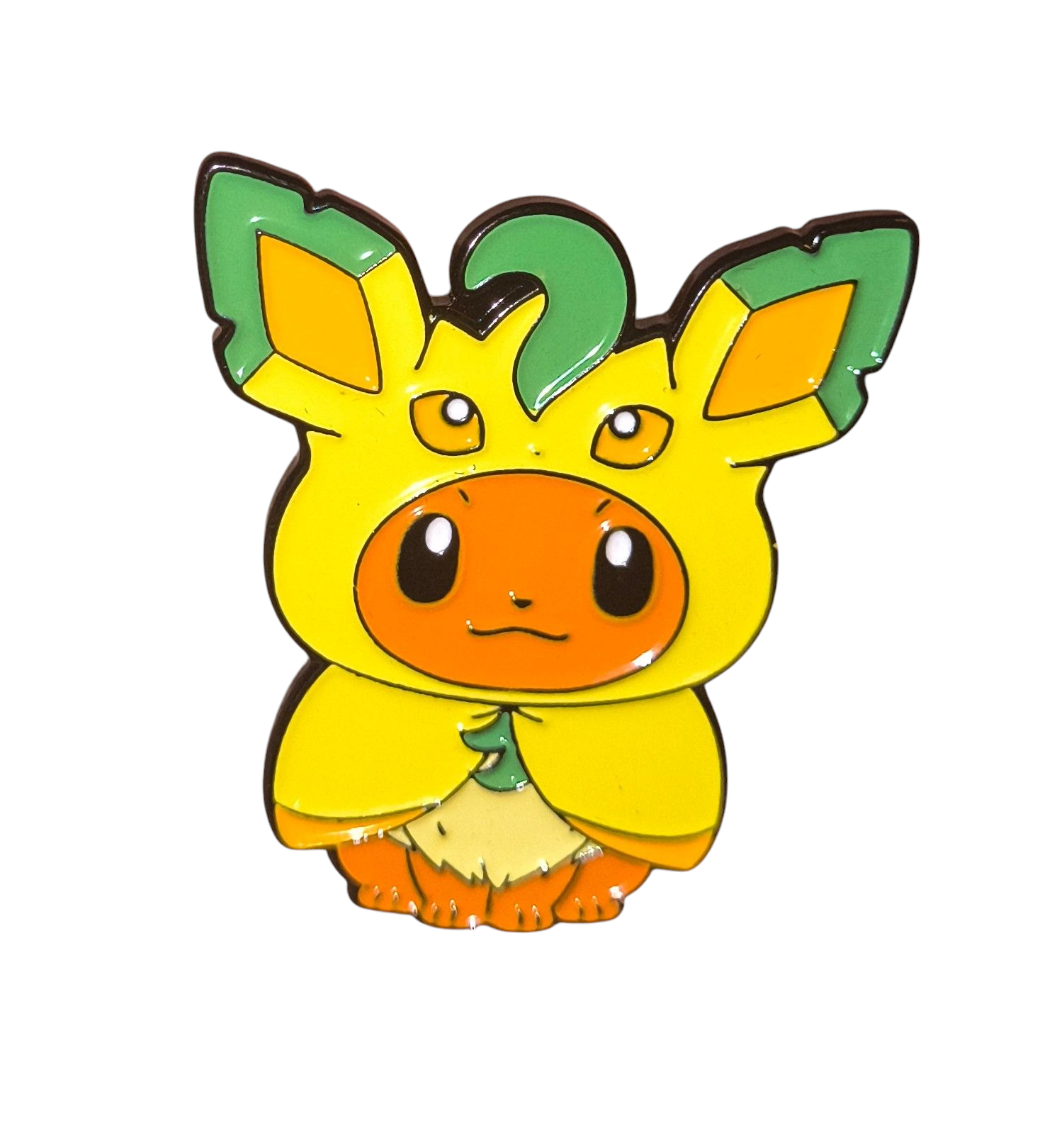 Nintendo Pokemon Eevee Dressed As Leafeon Grass Evolution Enamel Pin