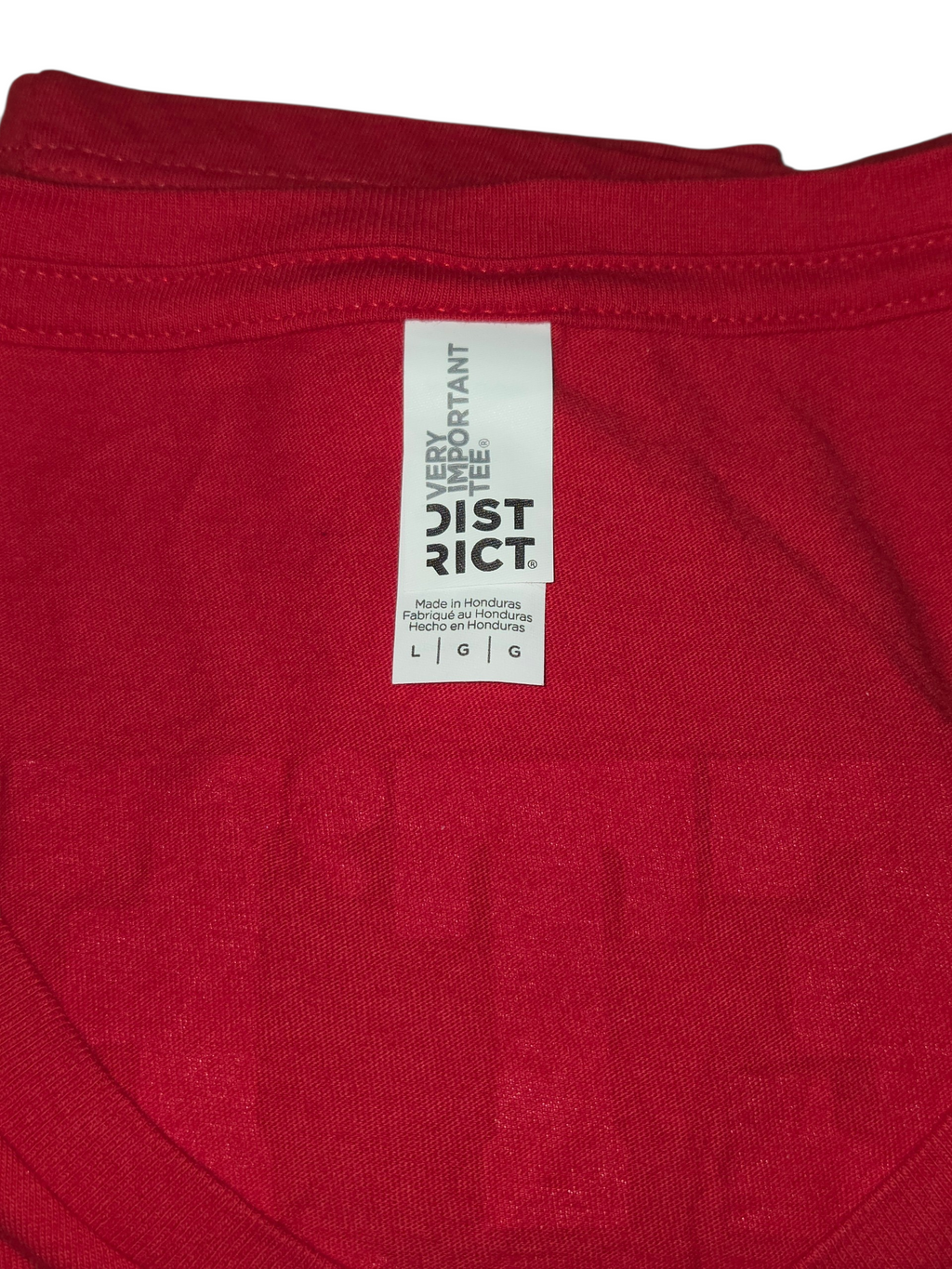 District Pendleton Whisky Let'er Buck Red Double Sided V Neck T-Shirt Large image 3