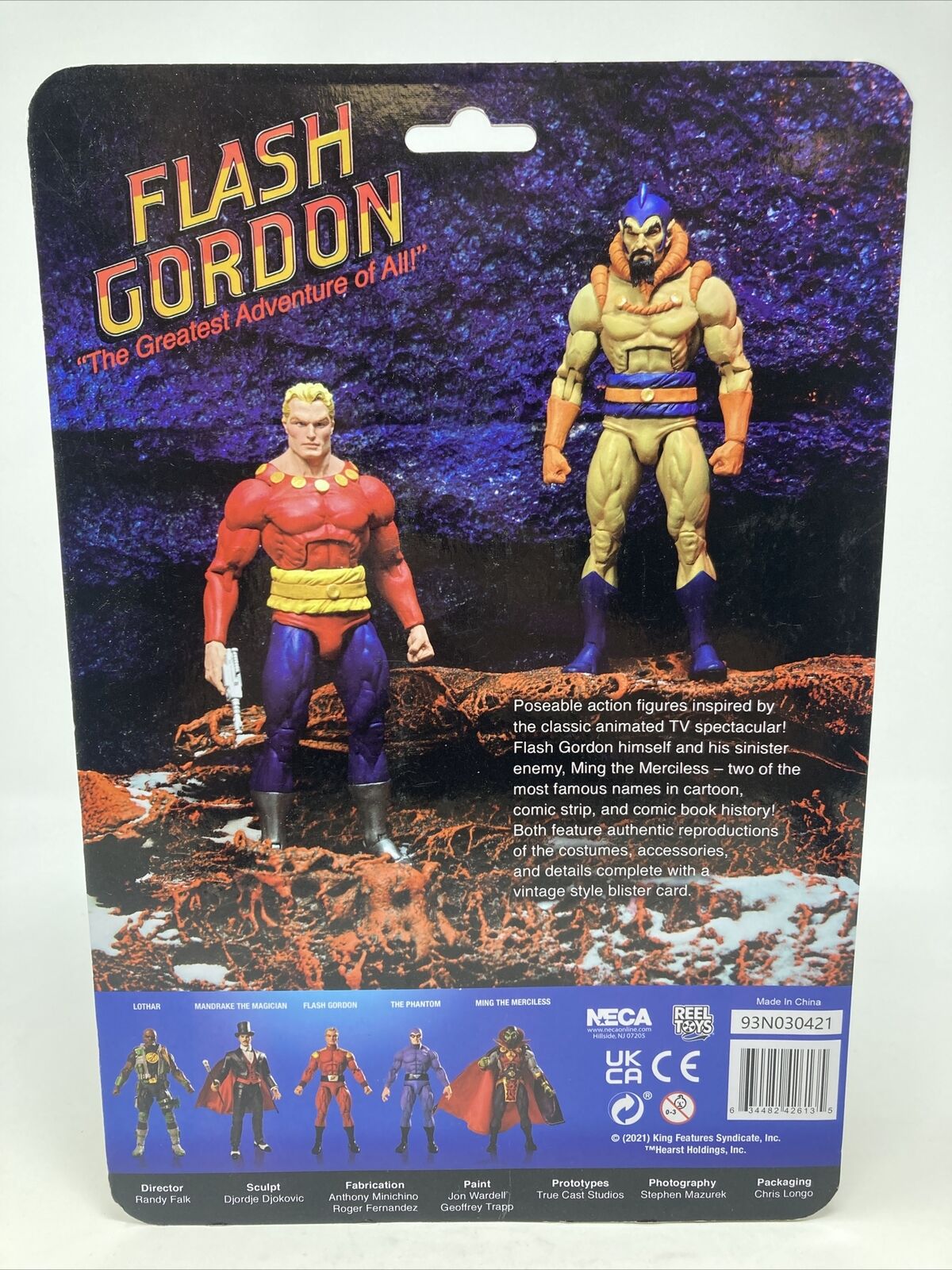 NECA Flash Gordon The Greatest Adventure Classic Flash Gordon 7.5” Figure image 3