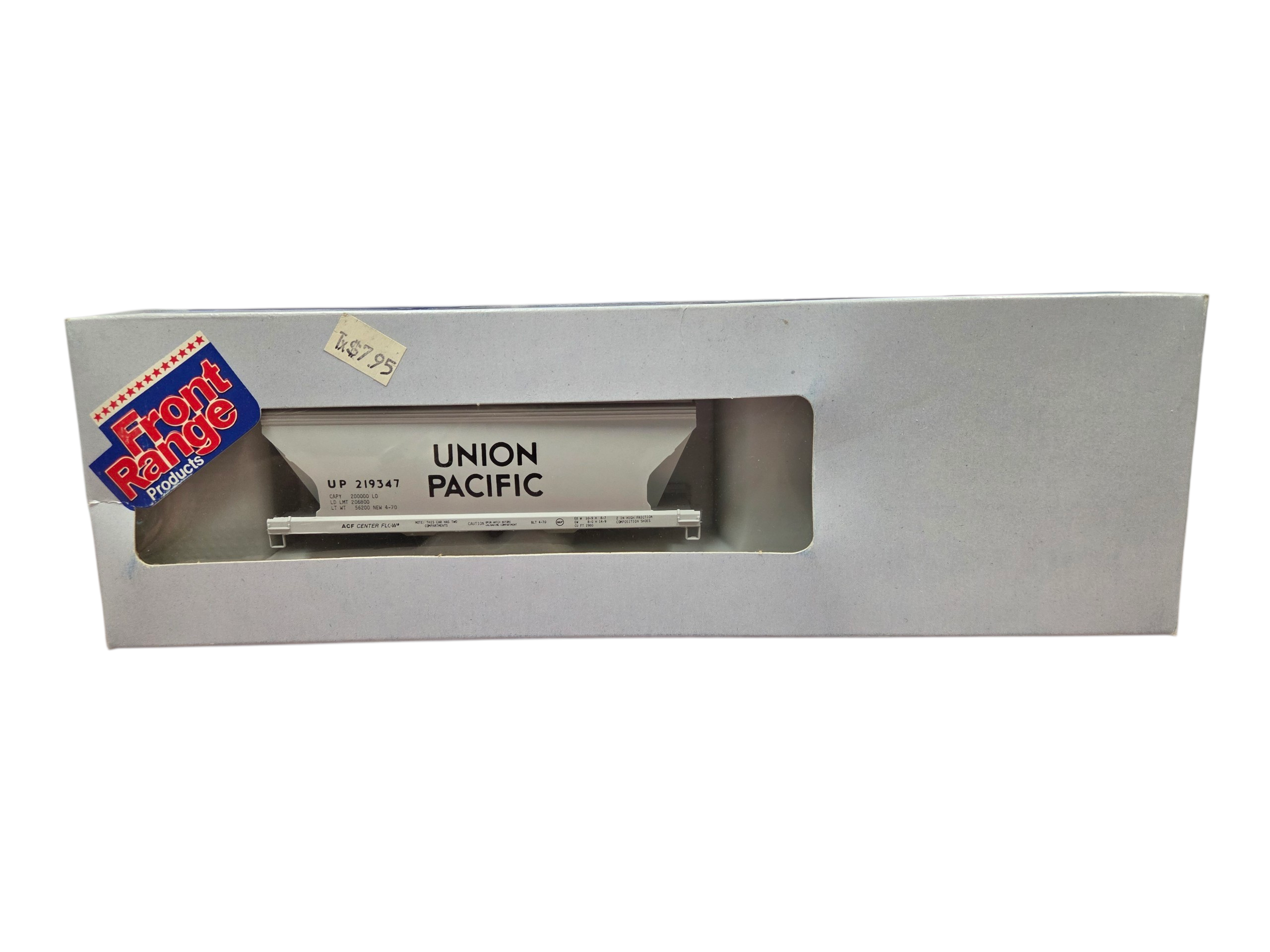 Front Range Union Pacific HO Scale 6014 2-bay Cement Car Kit #219347