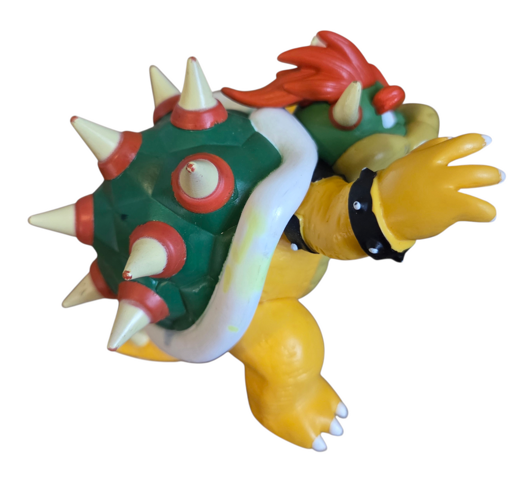 2007 Super Mario Bros 3.25" Bowser & 2" Princess Peach Waving PVC Figure Set image 8