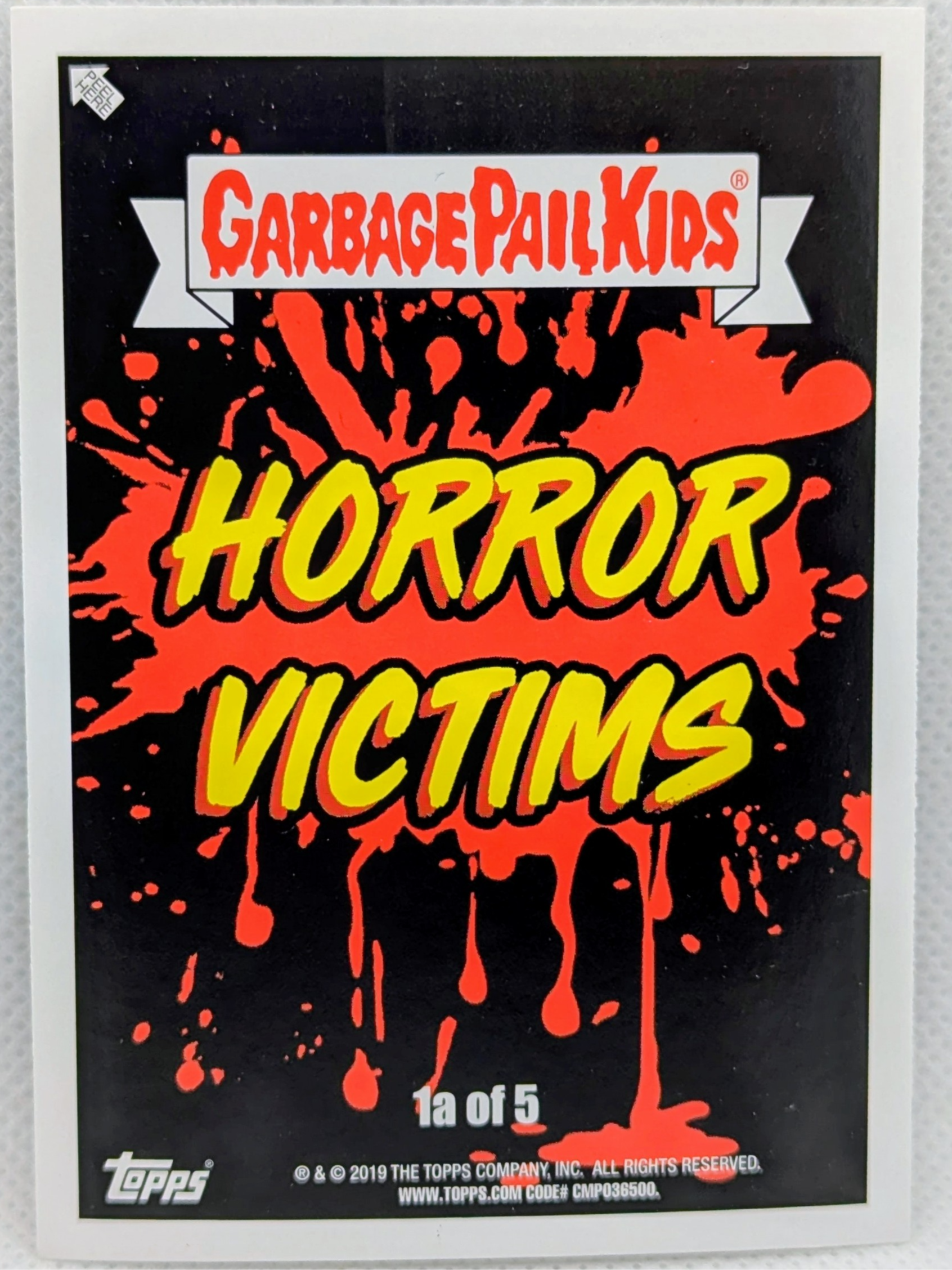 2019 Garbage Pail Kids Horror-Ible Horror Victims 1a Lacerated Lee image 2