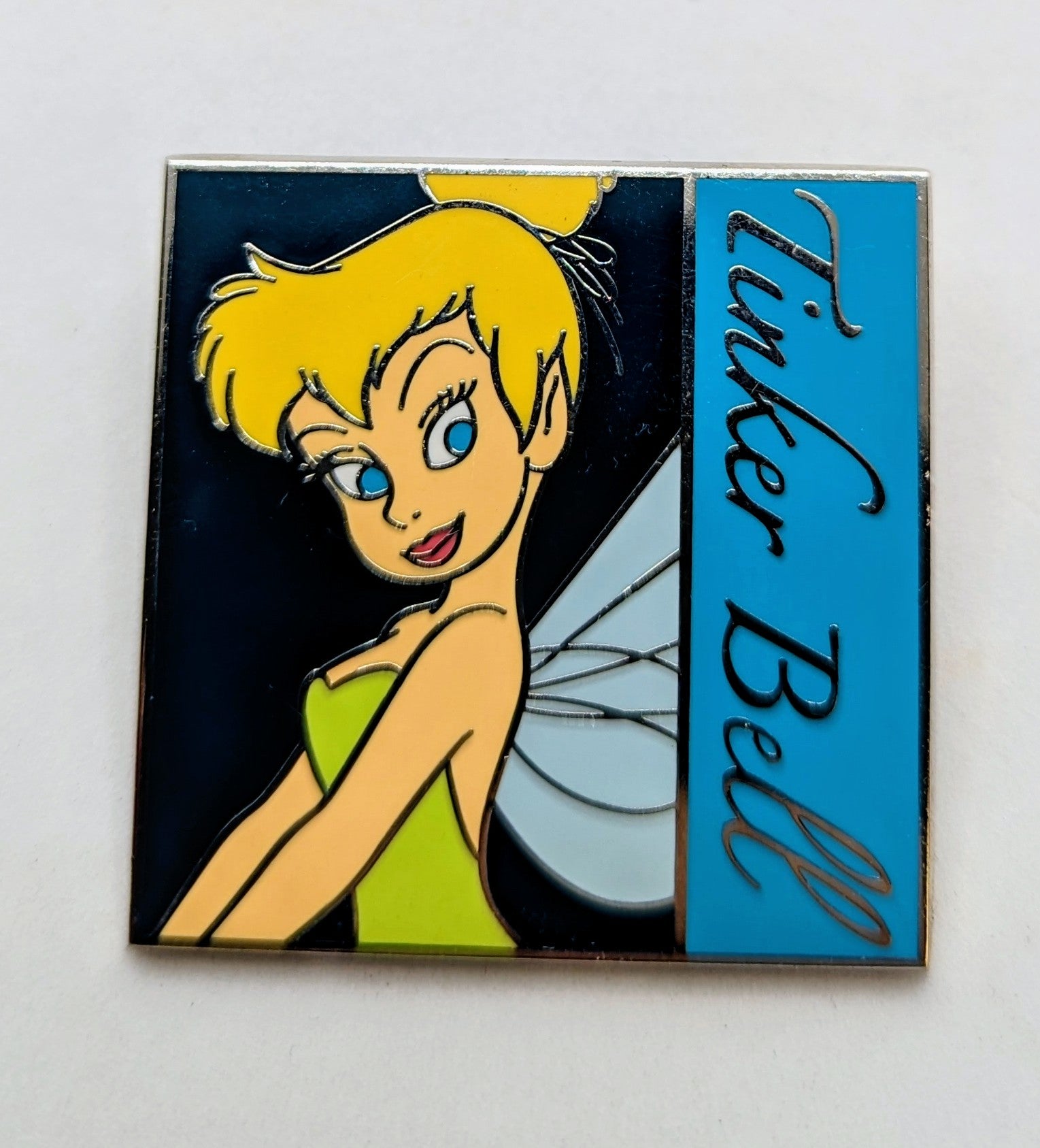 2012 Disney Starter PWP 89892 Tinker Bell Peter Pan Fairy Pixie Square Pin