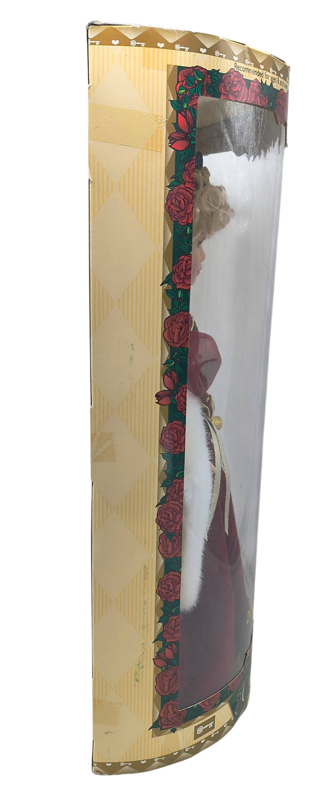 2001 Brass Key Victorian Garden Holiday Limited 16” Red Dress Porcelain Doll image 3