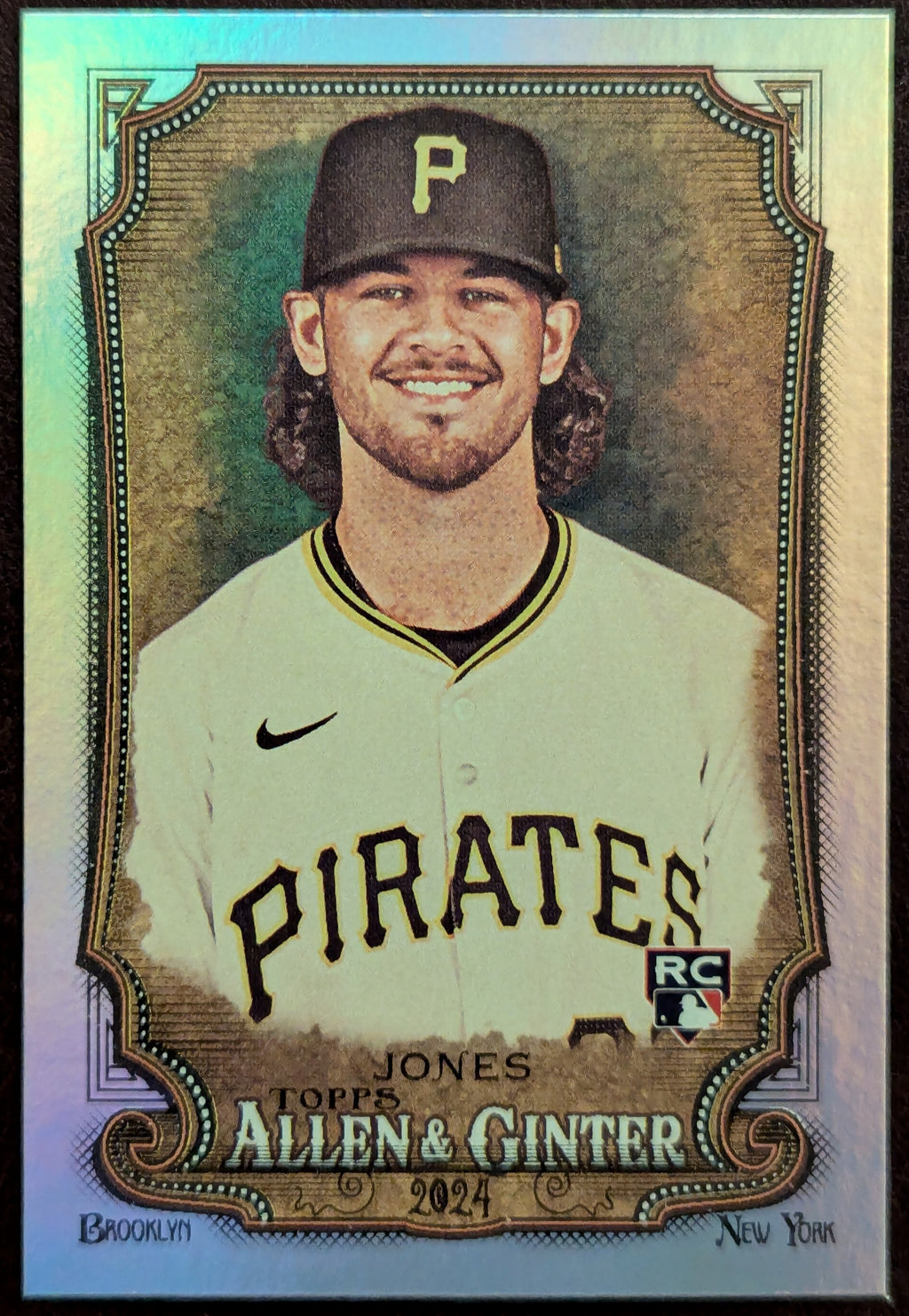2024 Topps Allen & Ginter #298 Jared Jones RC Hot Box Foil Pittsburgh Pirates