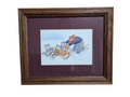1989 Rie Munoz Tangled Traces Reproduction Art Card 6x9" Framed & Matted