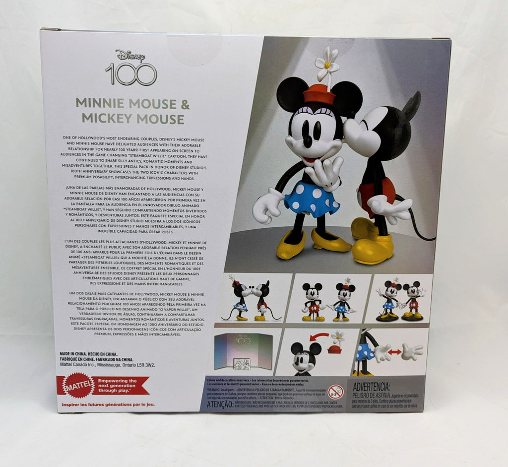 2022 Disney 100 Collectible Minnie Mouse & Mickey Mouse Figure Set image 2