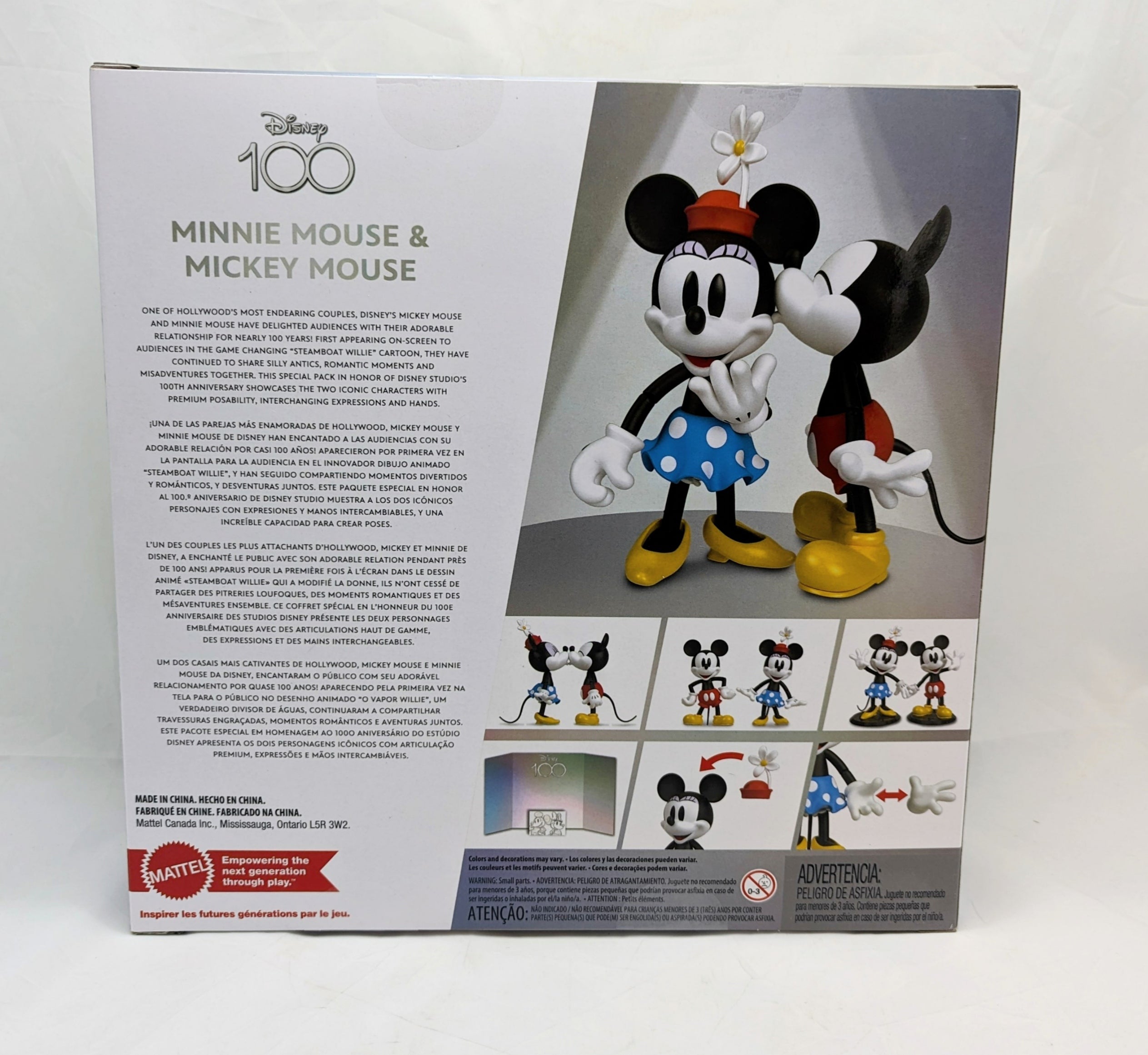 2022 Disney 100 Collectible Minnie Mouse & Mickey Mouse Figure Set image 2