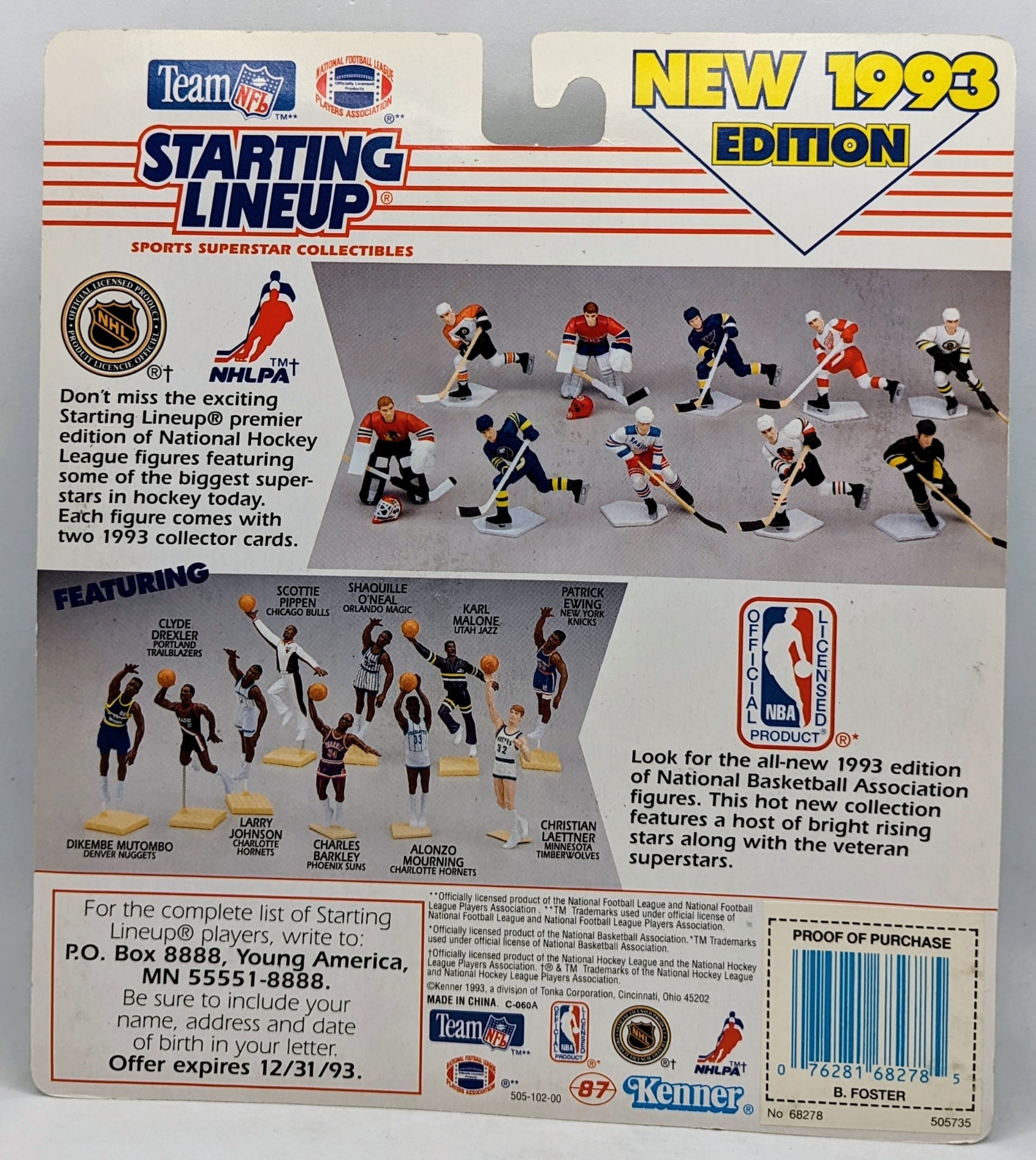 1993 Kenner Starting Lineup Barry Foster Pittsburgh Steelers NFL Figure image 2