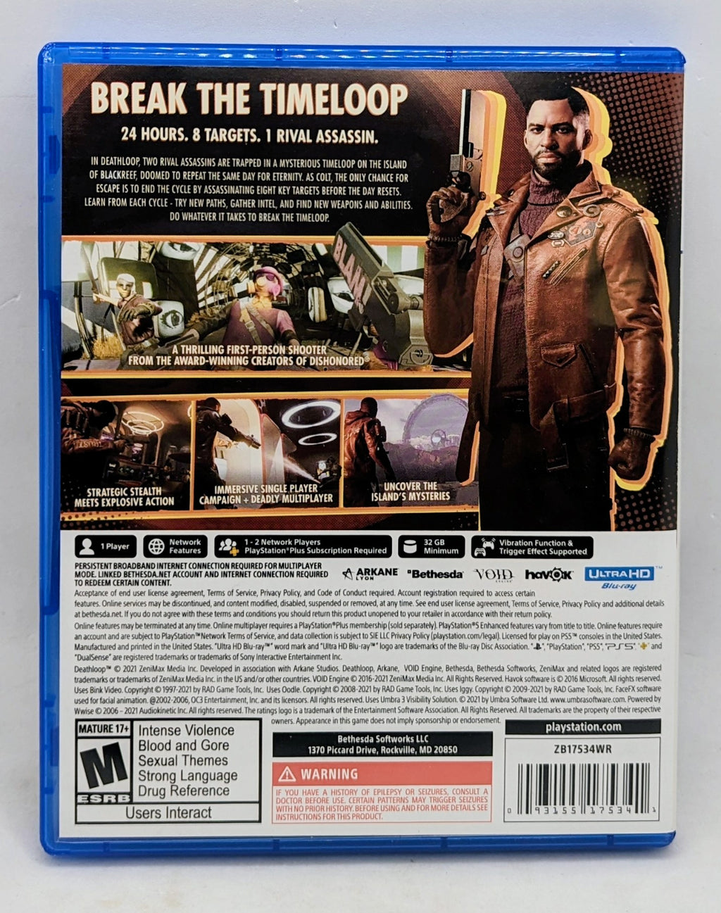 2021 Bethesda Deathloop Sony PlayStation 5 PS5 - Pre-Owned image 3