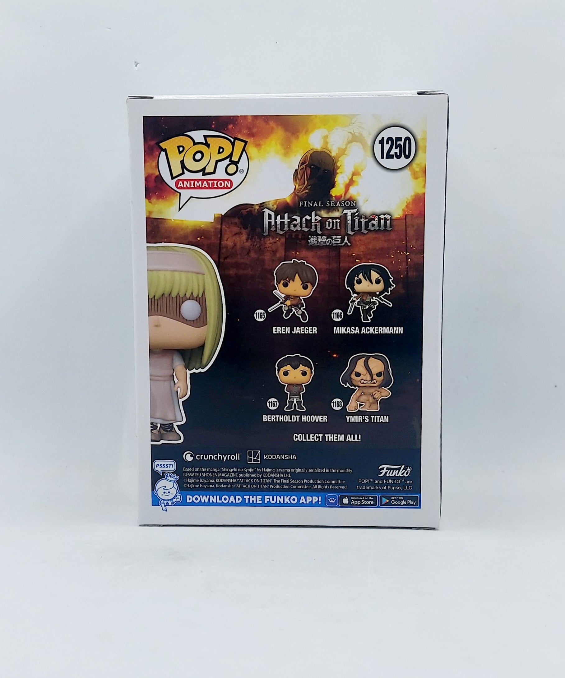 Gamestop Exclusive Funko Pop Attack on Titan Ymir Fritz #1250 image 2