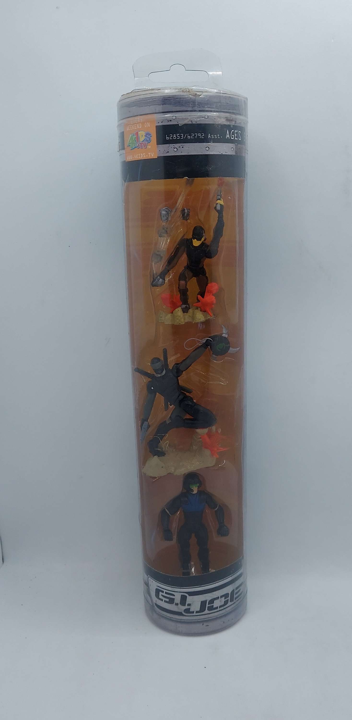 2006 G.I. Joe 2.5" Sigma 6 HASBRO 3 Action Figures Tube