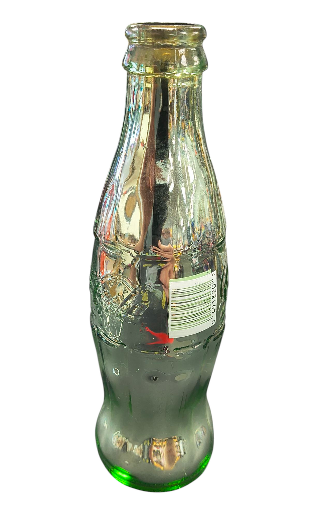 Coca Cola Charlotte NC Chrome Glass Bottle image 3