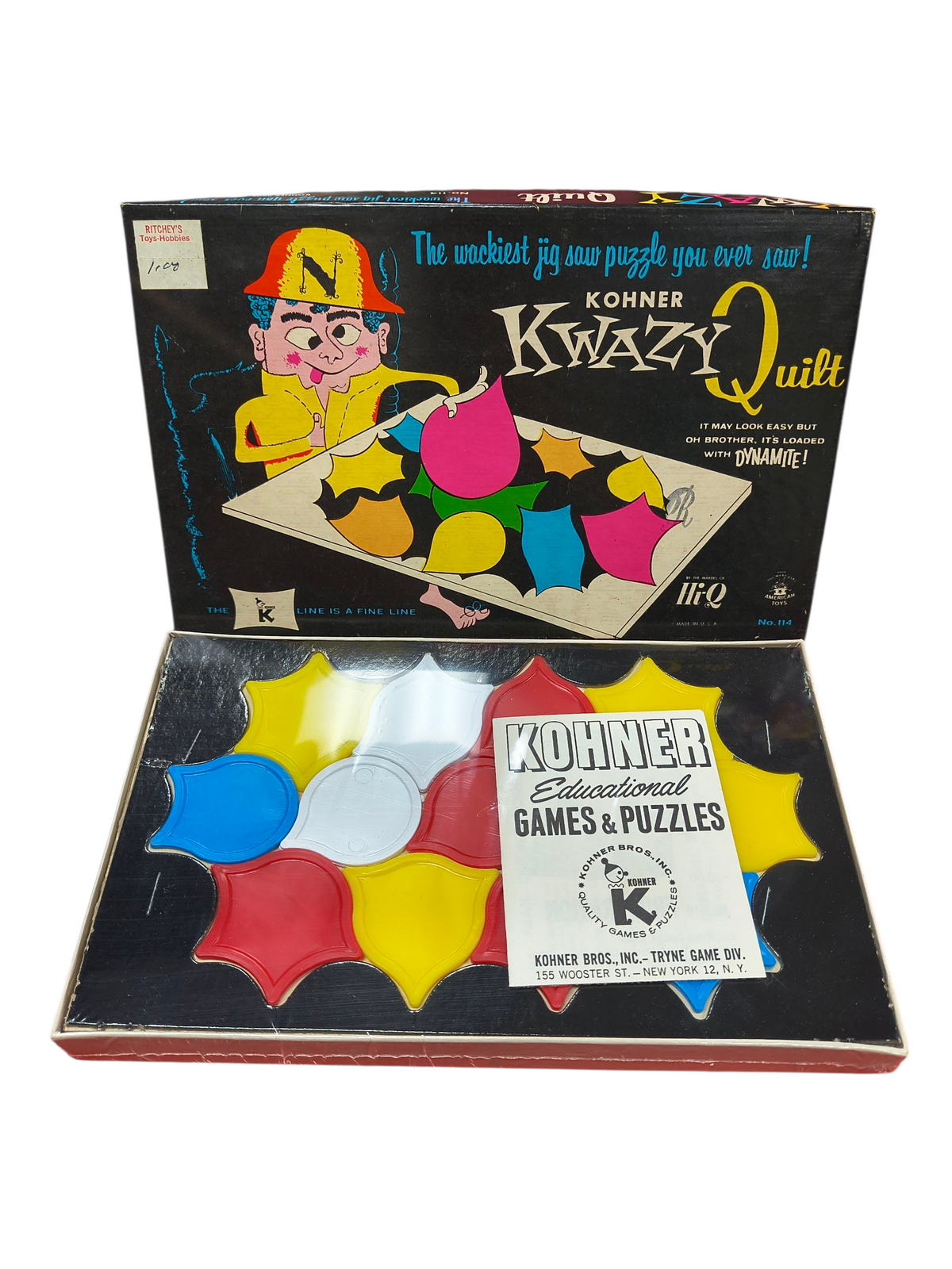 1970s Kohner Bros Kwazy Quilt Puzzle Game #117