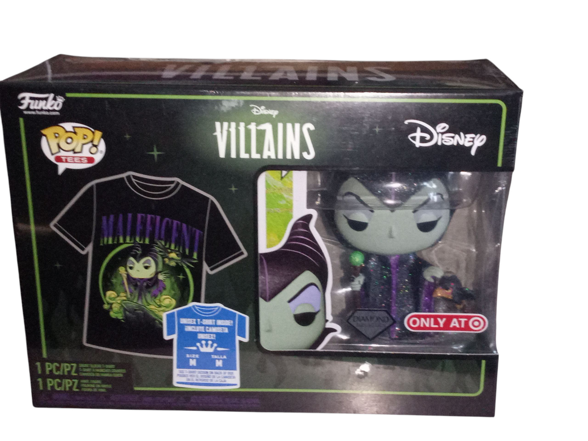 Funko POP & Tee: Villains Maleficent Diamond Collection Target Exclusive Size M
