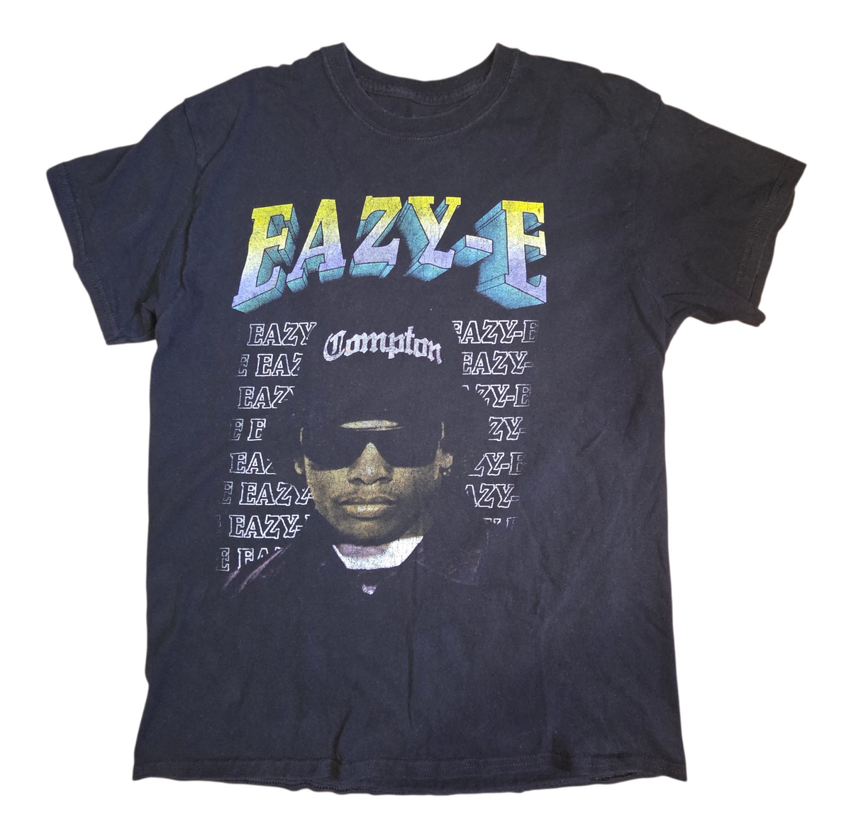 Eazy-E NWA Compton Black Short Sleeve Black T-Shirt Mens Size Small