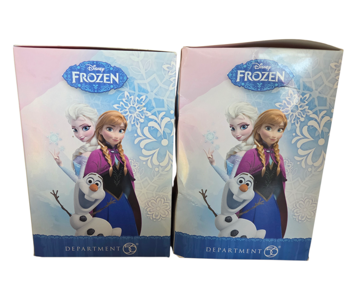 2015 Department 56 Disney Frozen Elsa & Olaf Trinket Boxes #4045050/#4045051 image 5