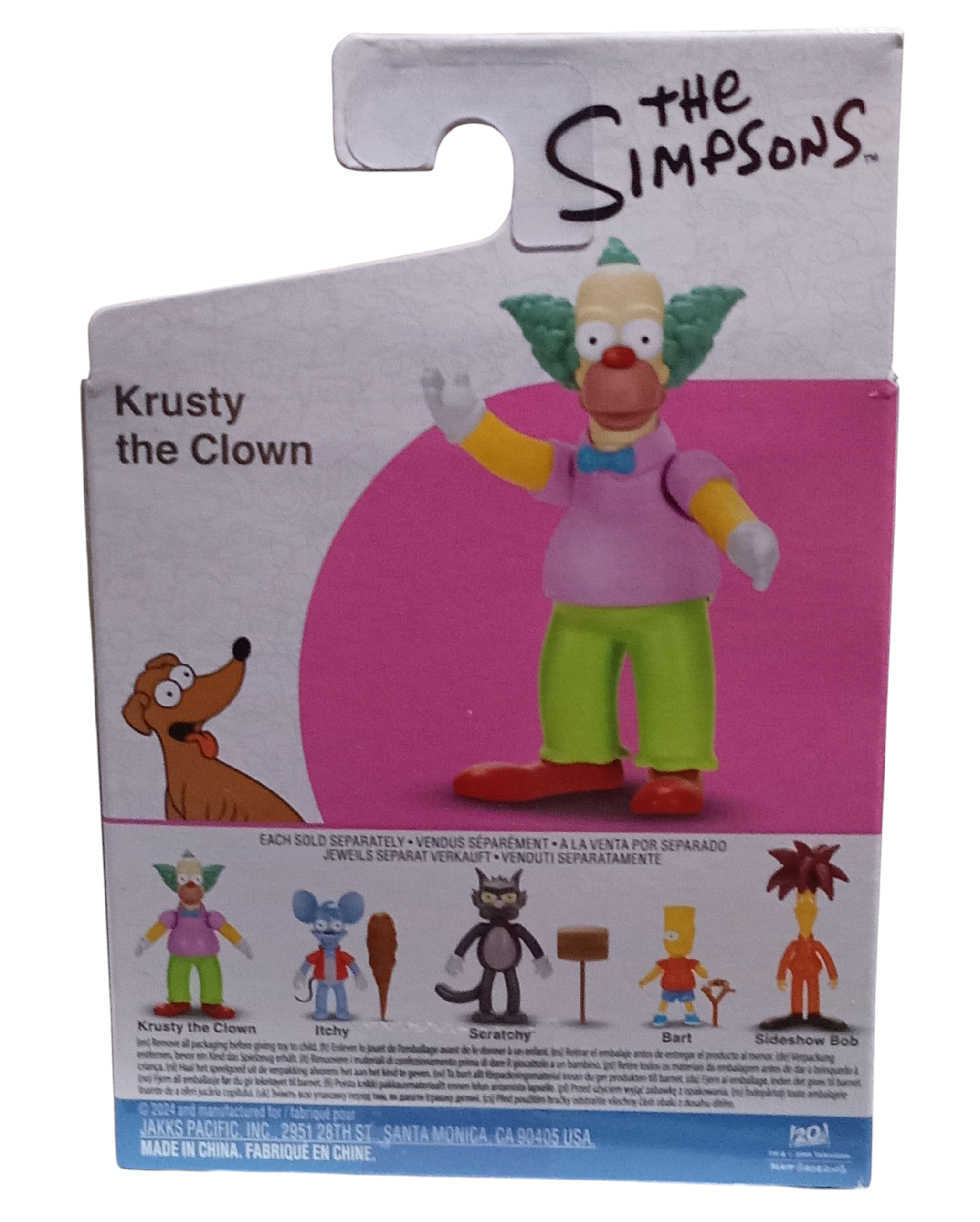 Jakks Pacific The Simpsons Wave 2 Krusty The Clown 2.5" Mini Action Figure image 2