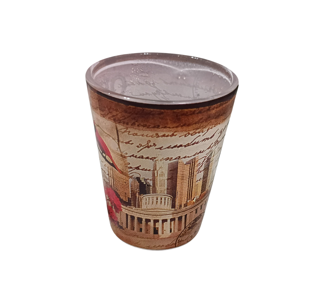 Vintage Ohio The Buckeye State City Cardinal Shot Glass image 2