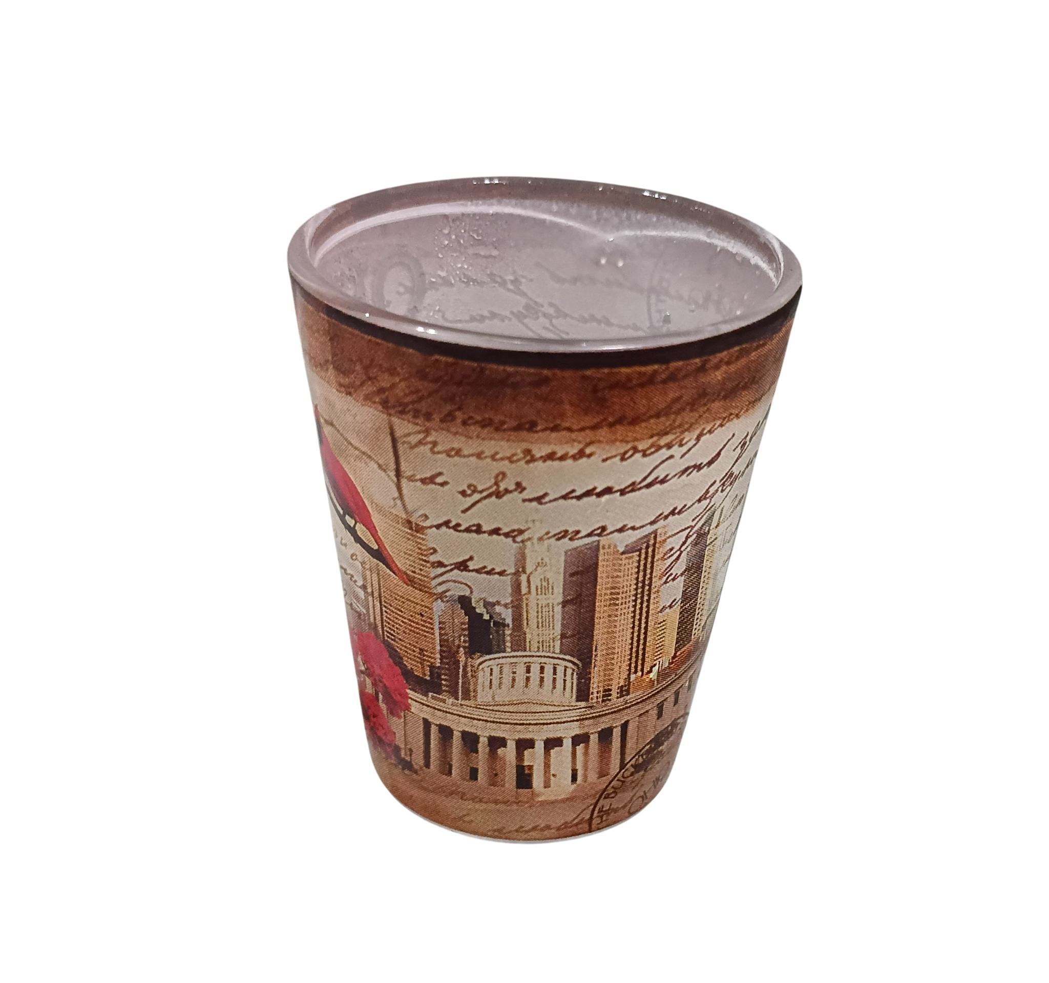 Vintage Ohio The Buckeye State City Cardinal Shot Glass image 2