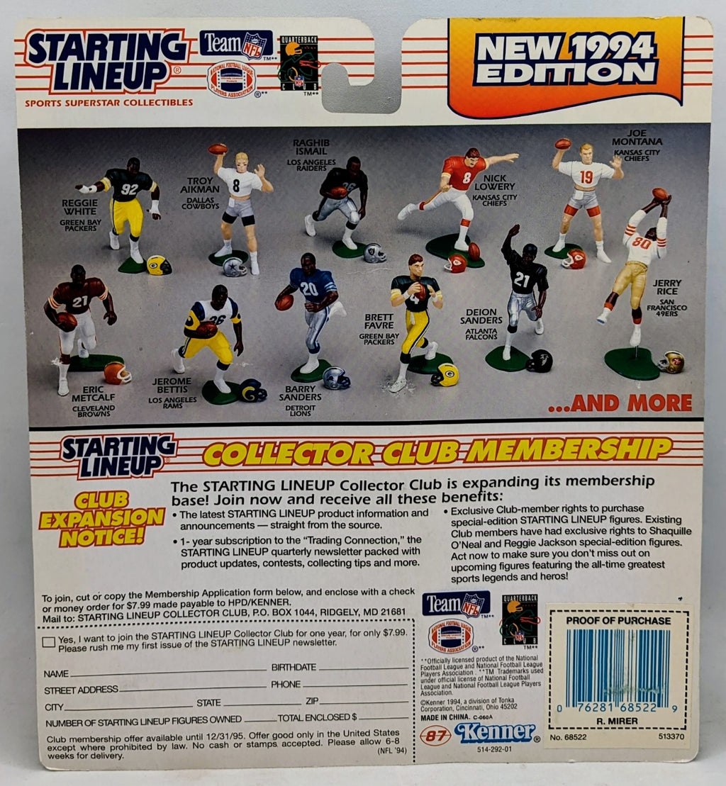 1994 Kenner Starting Lineup Rick Mirer Seattle Seahawks NFL Figure image 2