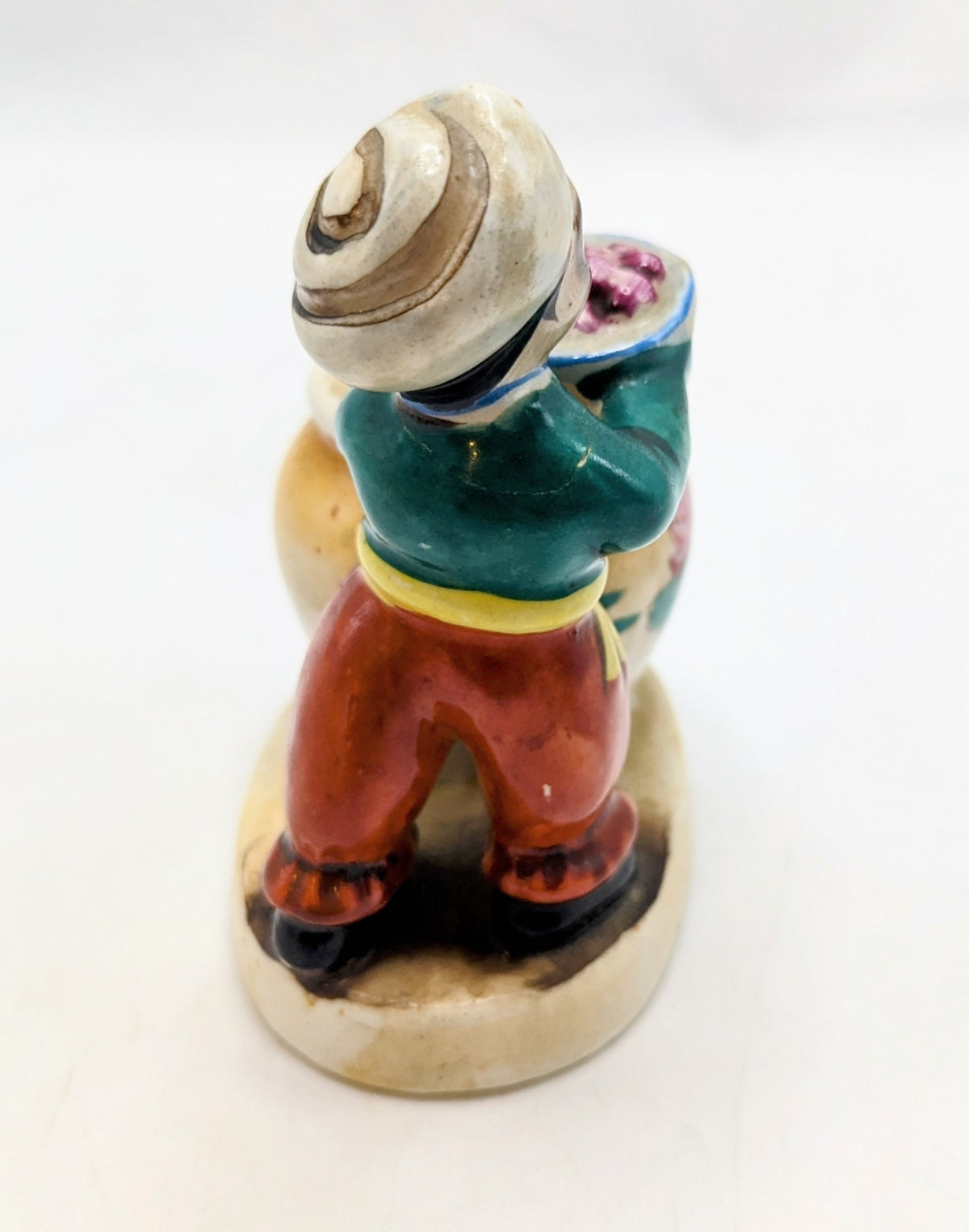Vintage Hindu Boy Carrying Fruit Figurine Made In Occupied Japan image 3