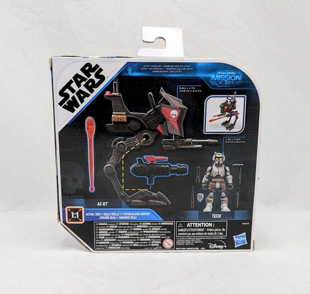 Star Wars Mission Fleet Tech (Bad Batch) AT-RT Ambush Action Figure and Vehicle image 2