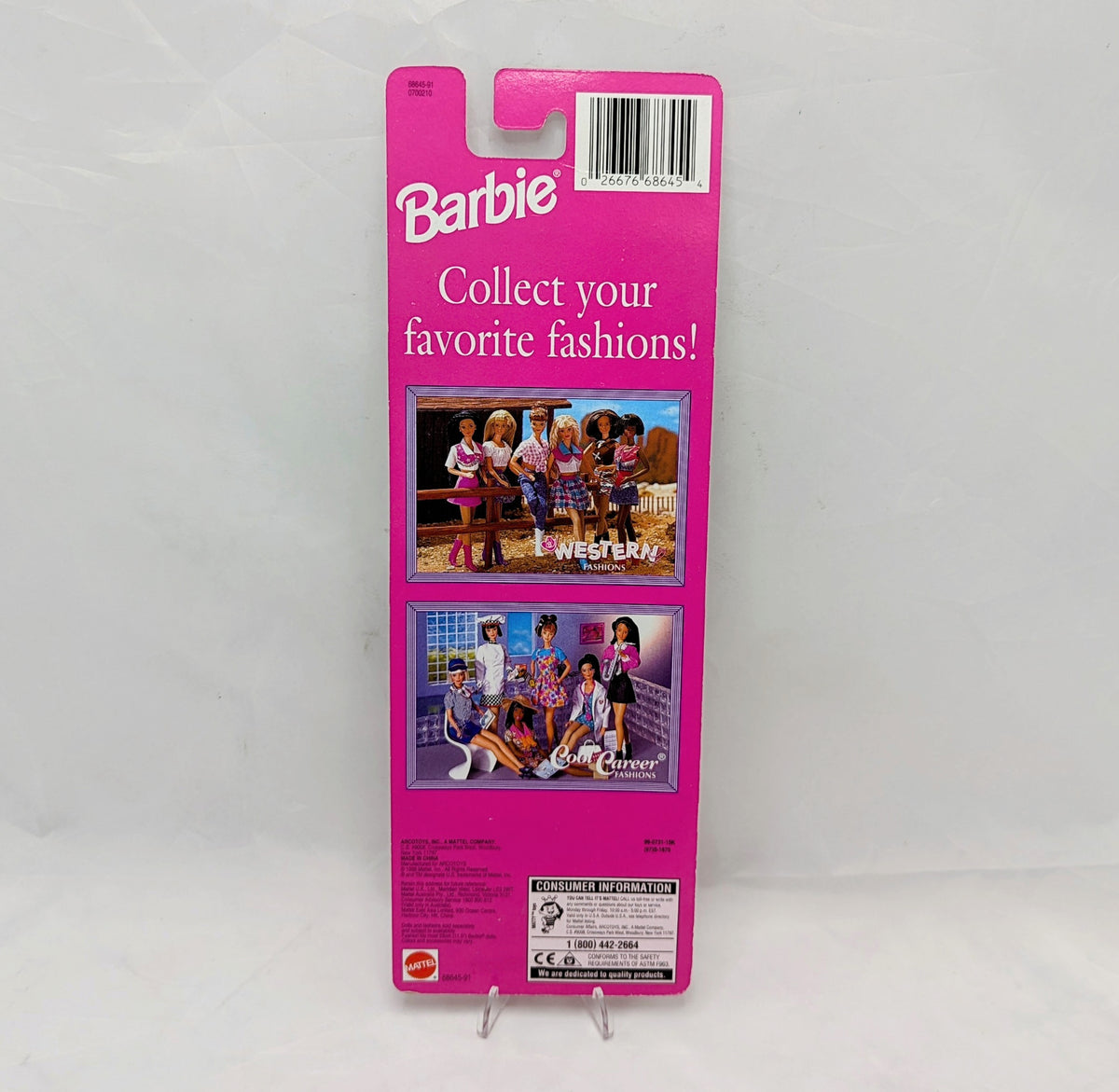1998 Barbie Butterfly Art Fashions, Outfit & Accesories, No. 68645-91 image 2