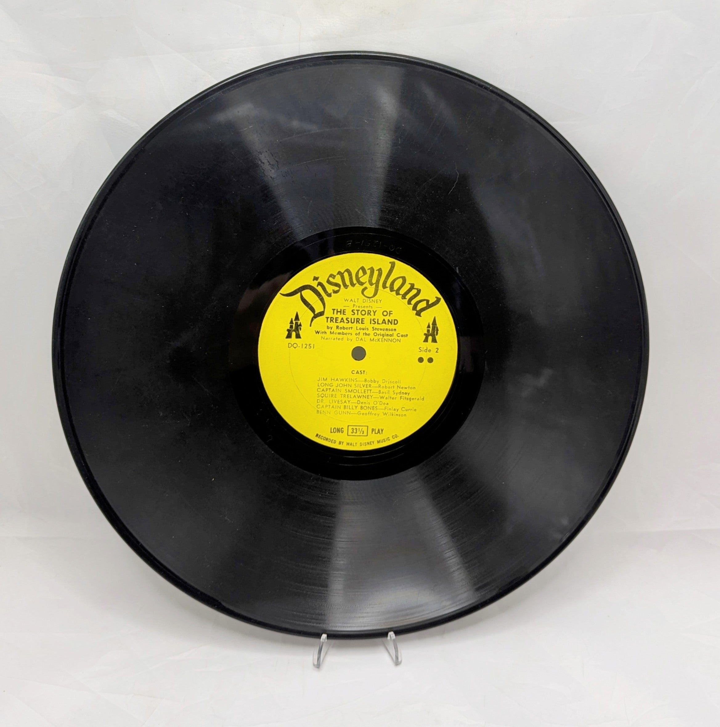 1964 Walt Disney Presents The Story Treasure Island Vinyl Record DQ-1251 image 4